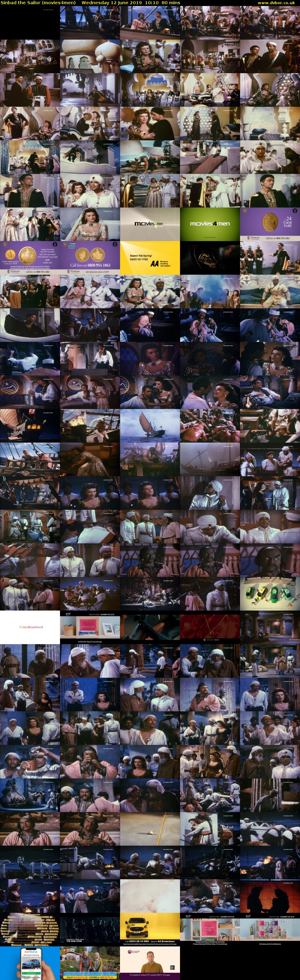 Sinbad the Sailor (movies4men) Wednesday 12 June 2019 10:10 - 11:30