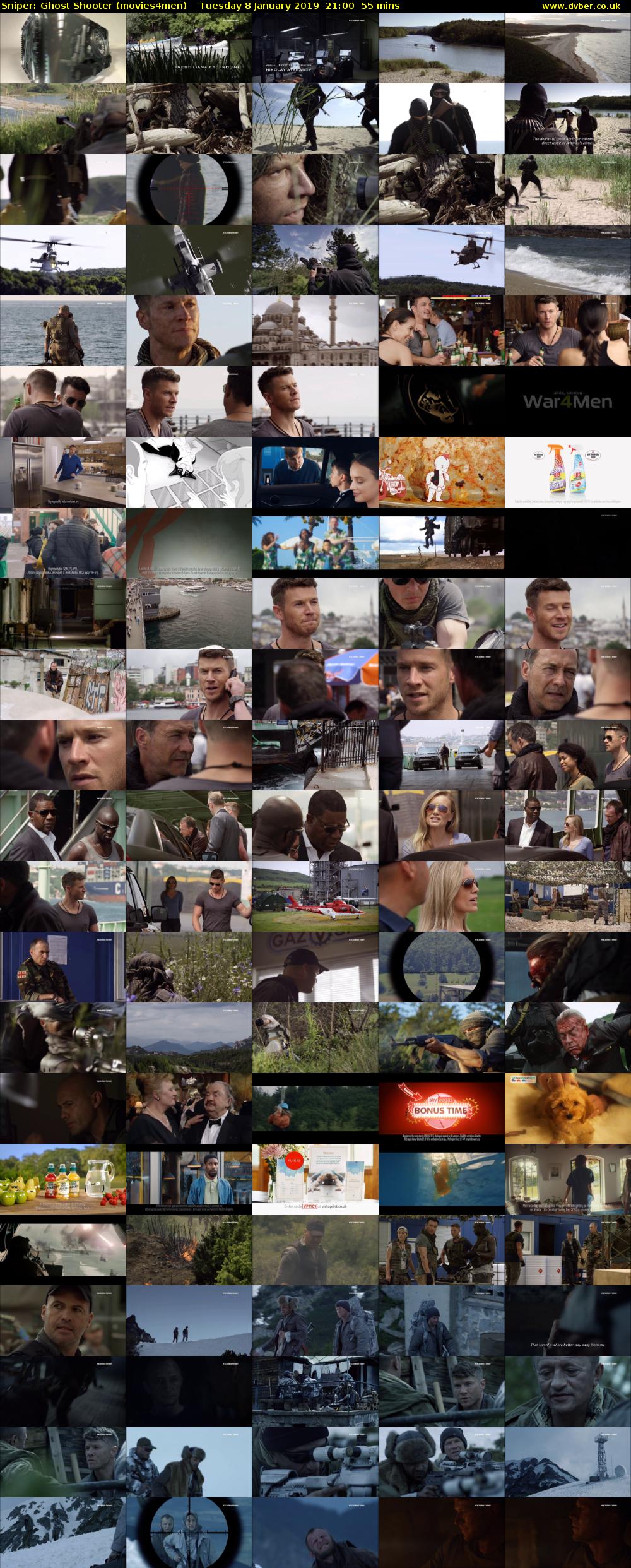 Sniper: Ghost Shooter (movies4men) Tuesday 8 January 2019 21:00 - 21:55