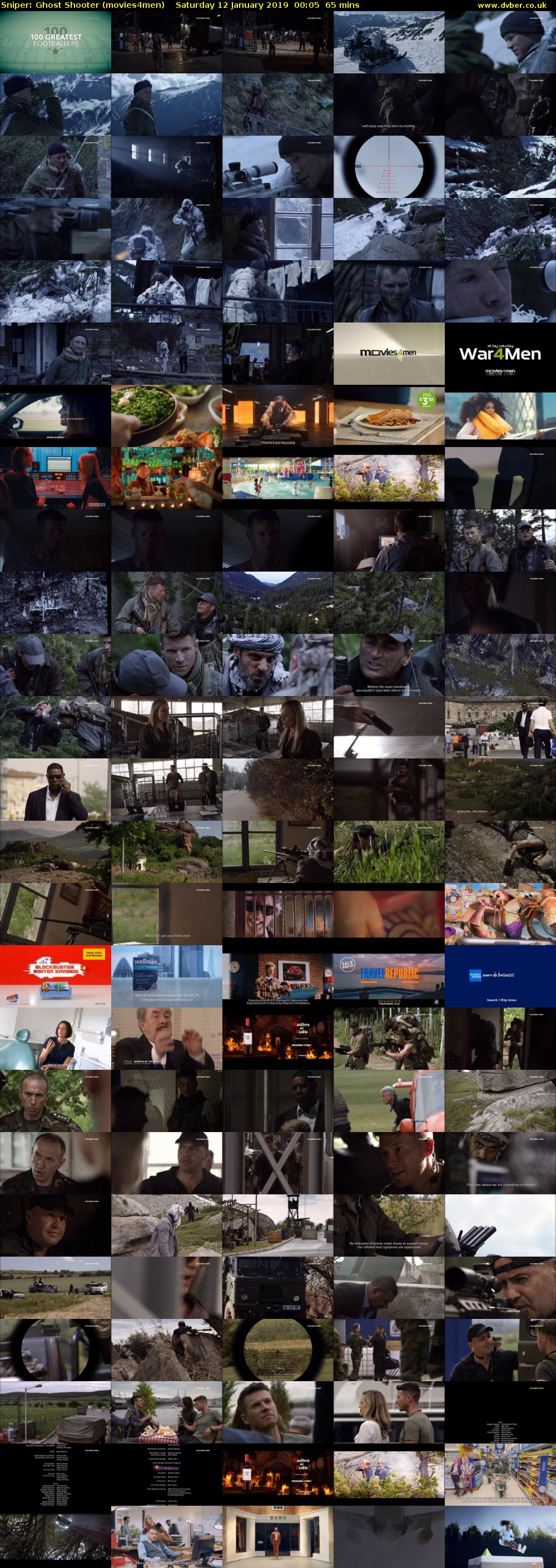 Sniper: Ghost Shooter (movies4men) Saturday 12 January 2019 00:05 - 01:10