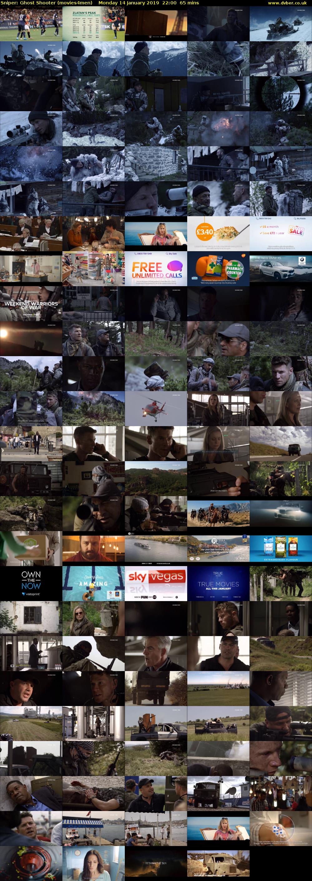 Sniper: Ghost Shooter (movies4men) Monday 14 January 2019 22:00 - 23:05