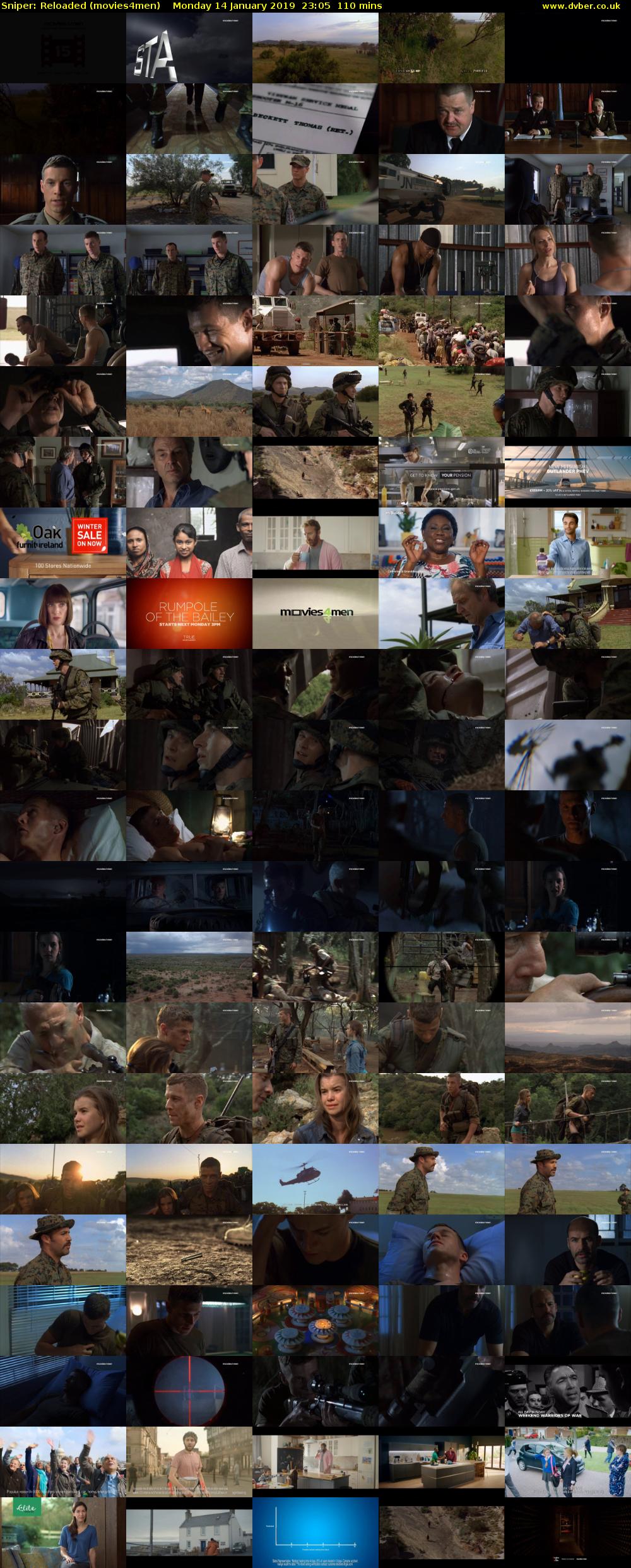 Sniper: Reloaded (movies4men) Monday 14 January 2019 23:05 - 00:55