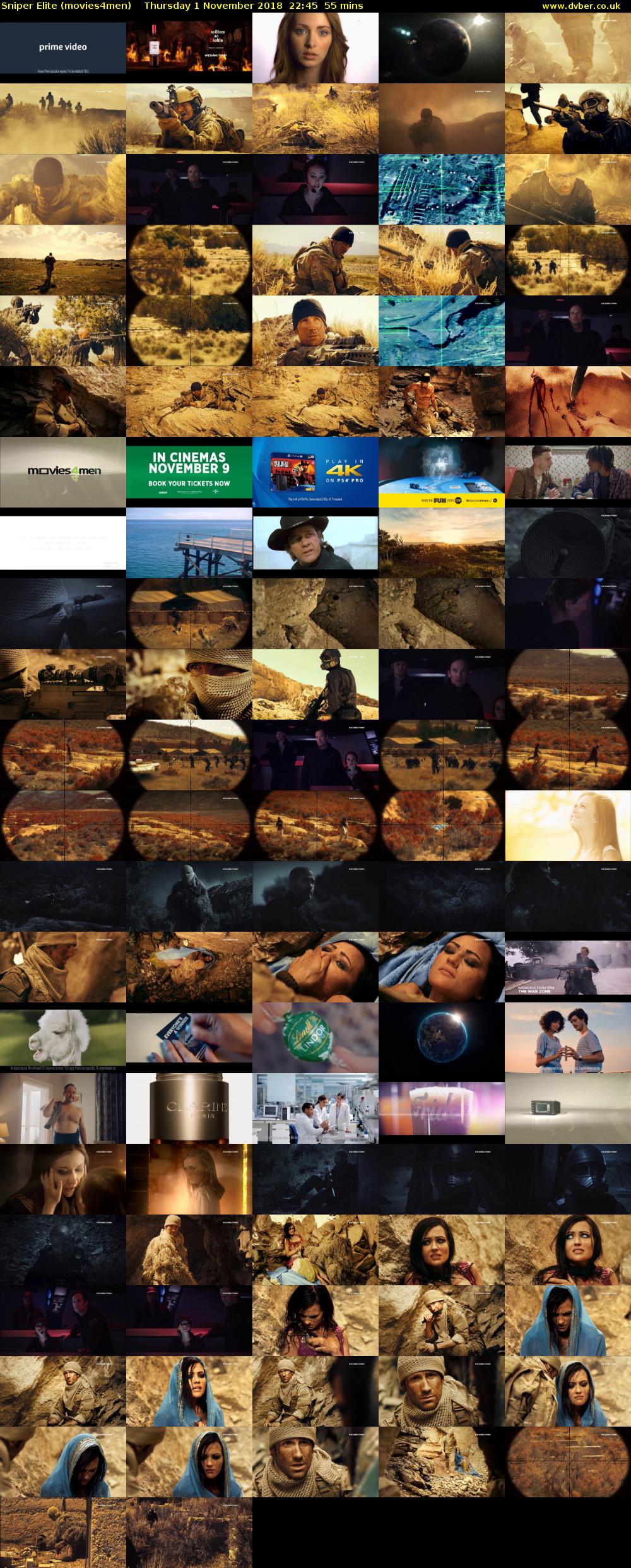 Sniper Elite (movies4men) Thursday 1 November 2018 22:45 - 23:40