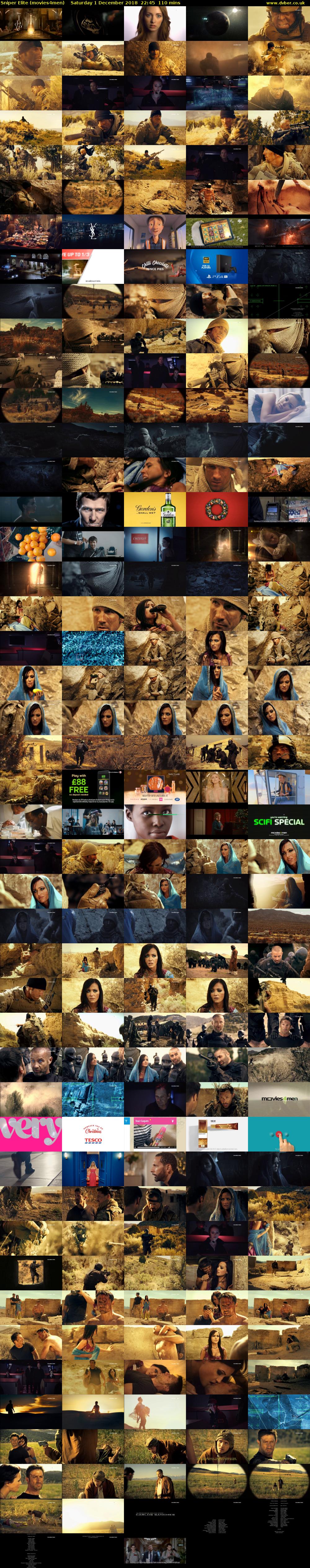 Sniper Elite (movies4men) Saturday 1 December 2018 22:45 - 00:35