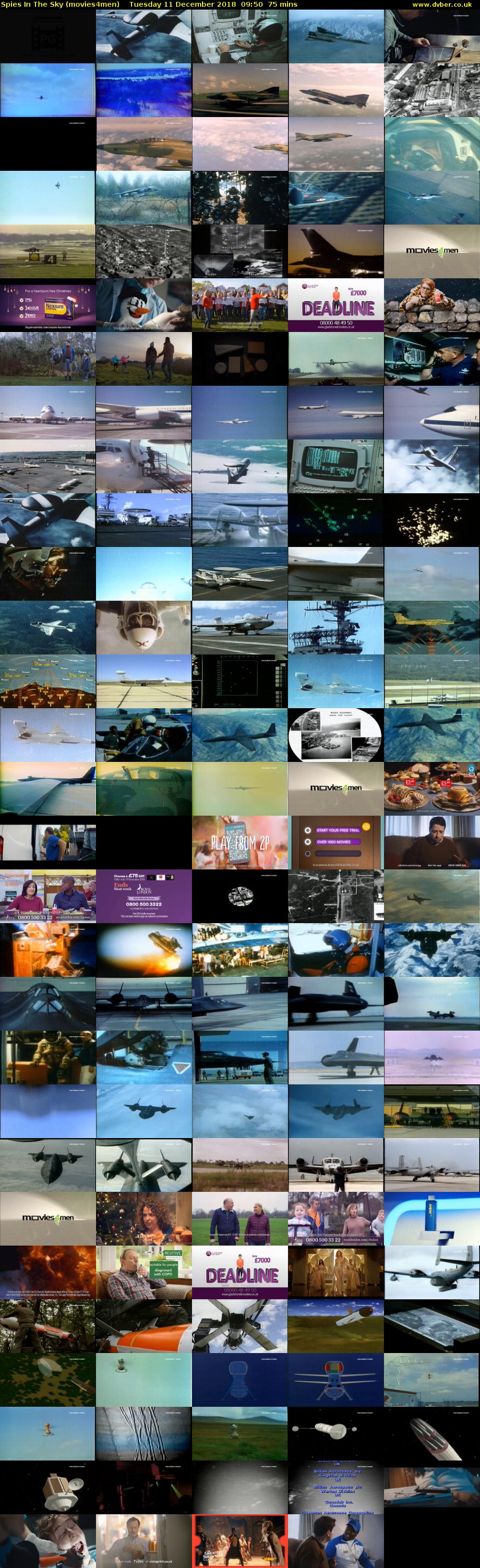 Spies In The Sky (movies4men) Tuesday 11 December 2018 09:50 - 11:05