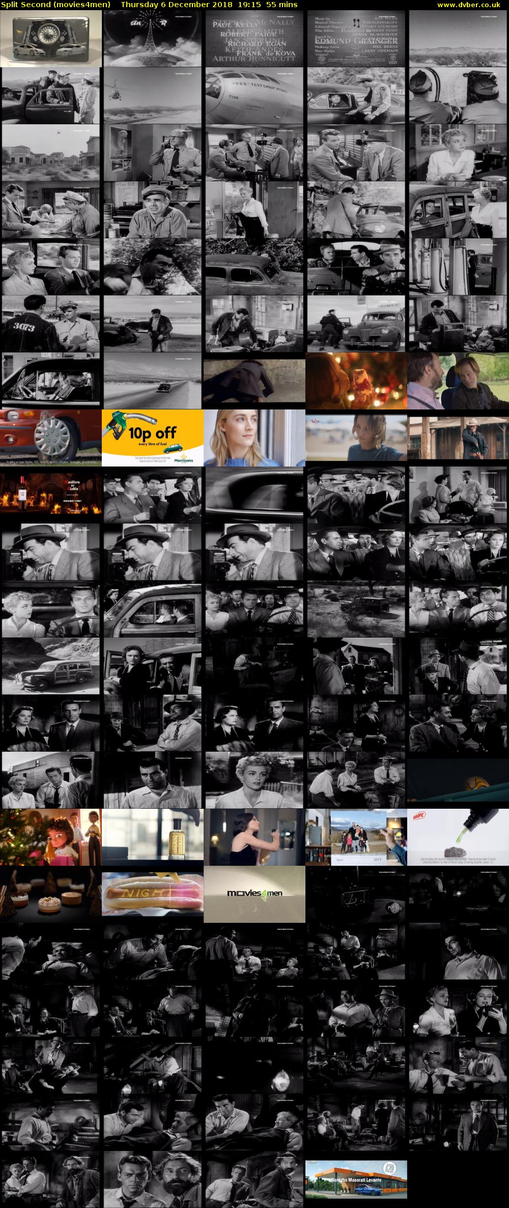 Split Second (movies4men) Thursday 6 December 2018 19:15 - 20:10