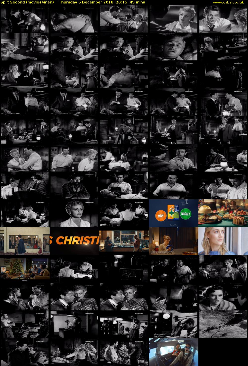 Split Second (movies4men) Thursday 6 December 2018 20:15 - 21:00