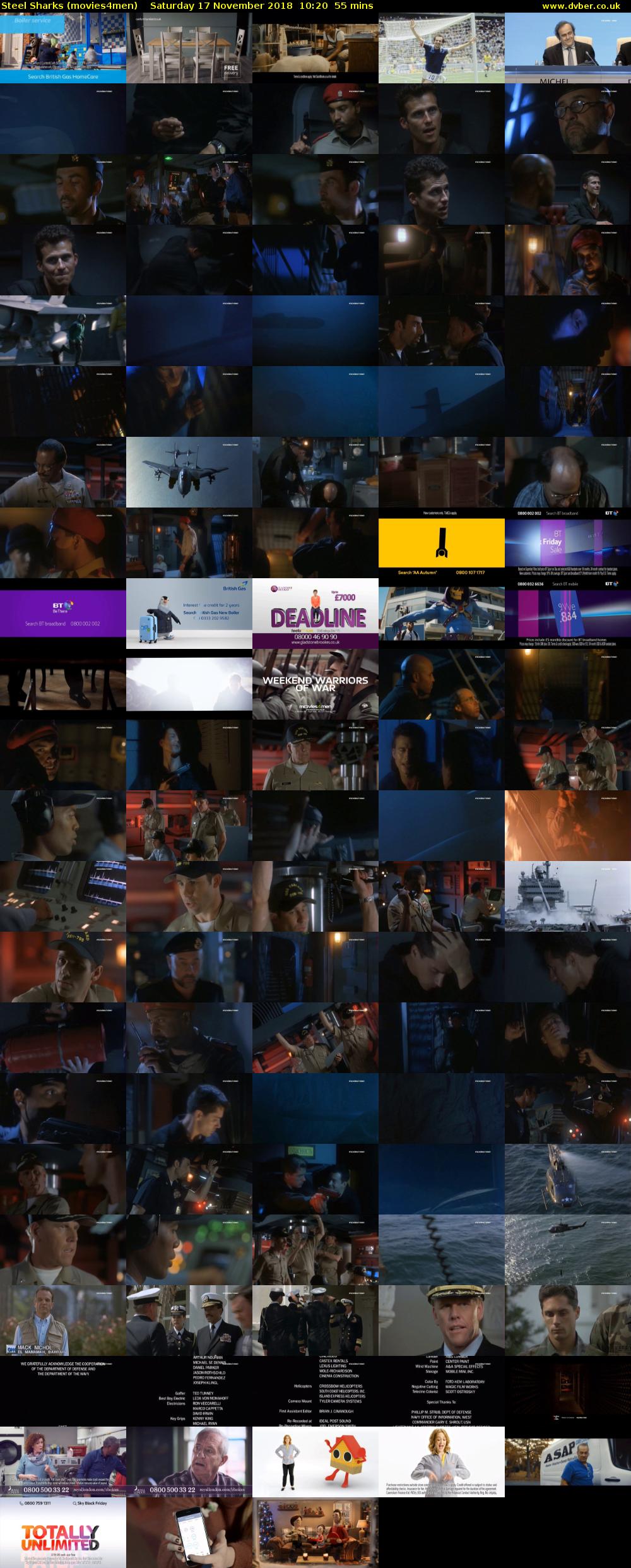 Steel Sharks (movies4men) Saturday 17 November 2018 10:20 - 11:15