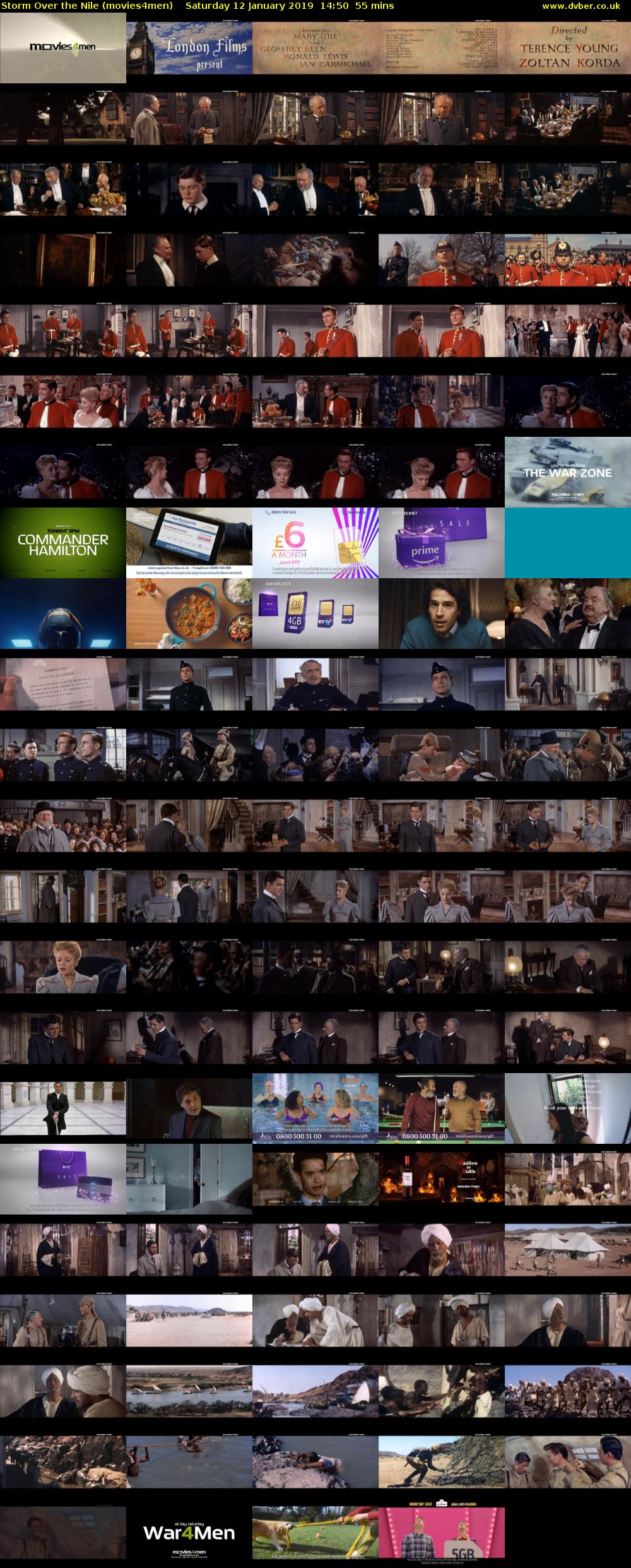 Storm Over the Nile (movies4men) Saturday 12 January 2019 14:50 - 15:45