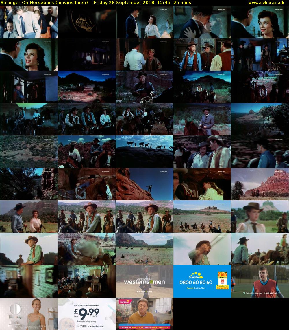 Stranger On Horseback (movies4men) Friday 28 September 2018 12:45 - 13:10