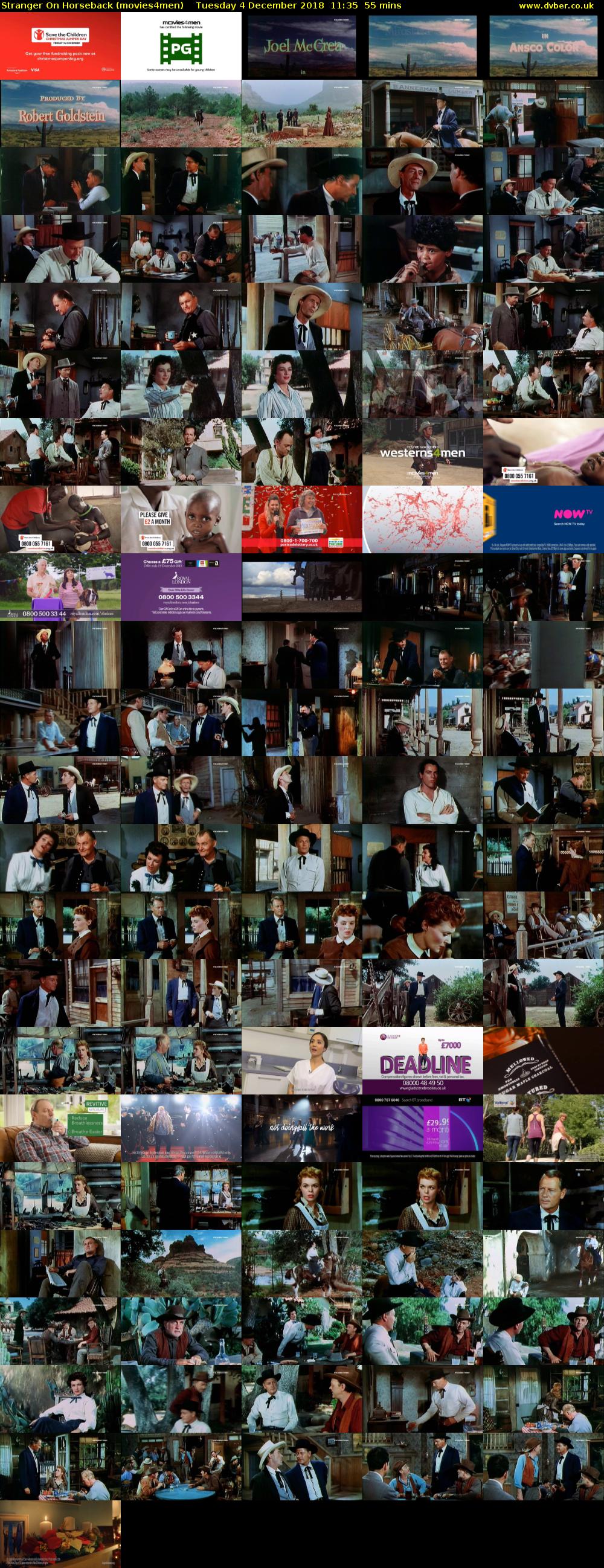 Stranger On Horseback (movies4men) Tuesday 4 December 2018 11:35 - 12:30