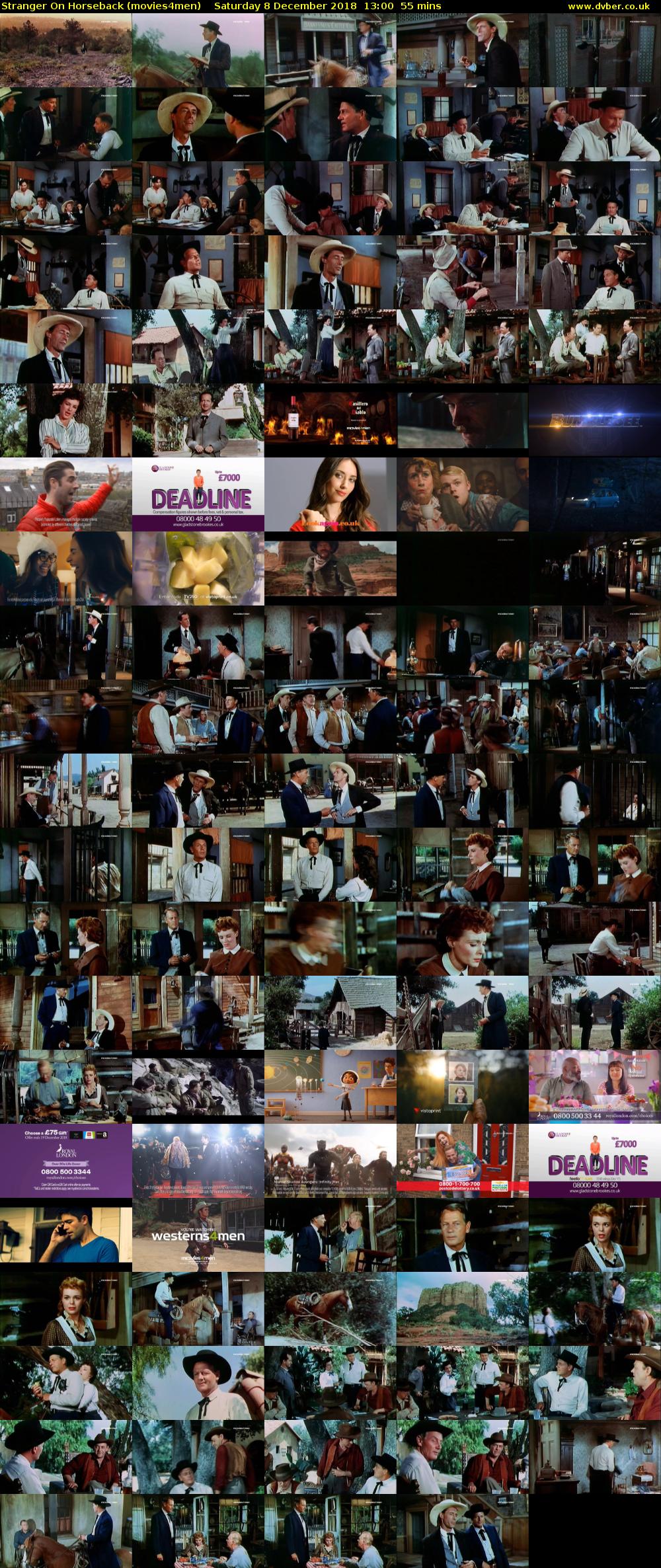 Stranger On Horseback (movies4men) Saturday 8 December 2018 13:00 - 13:55