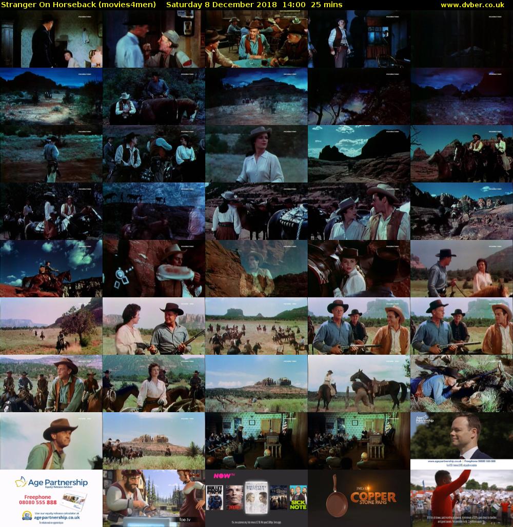 Stranger On Horseback (movies4men) Saturday 8 December 2018 14:00 - 14:25