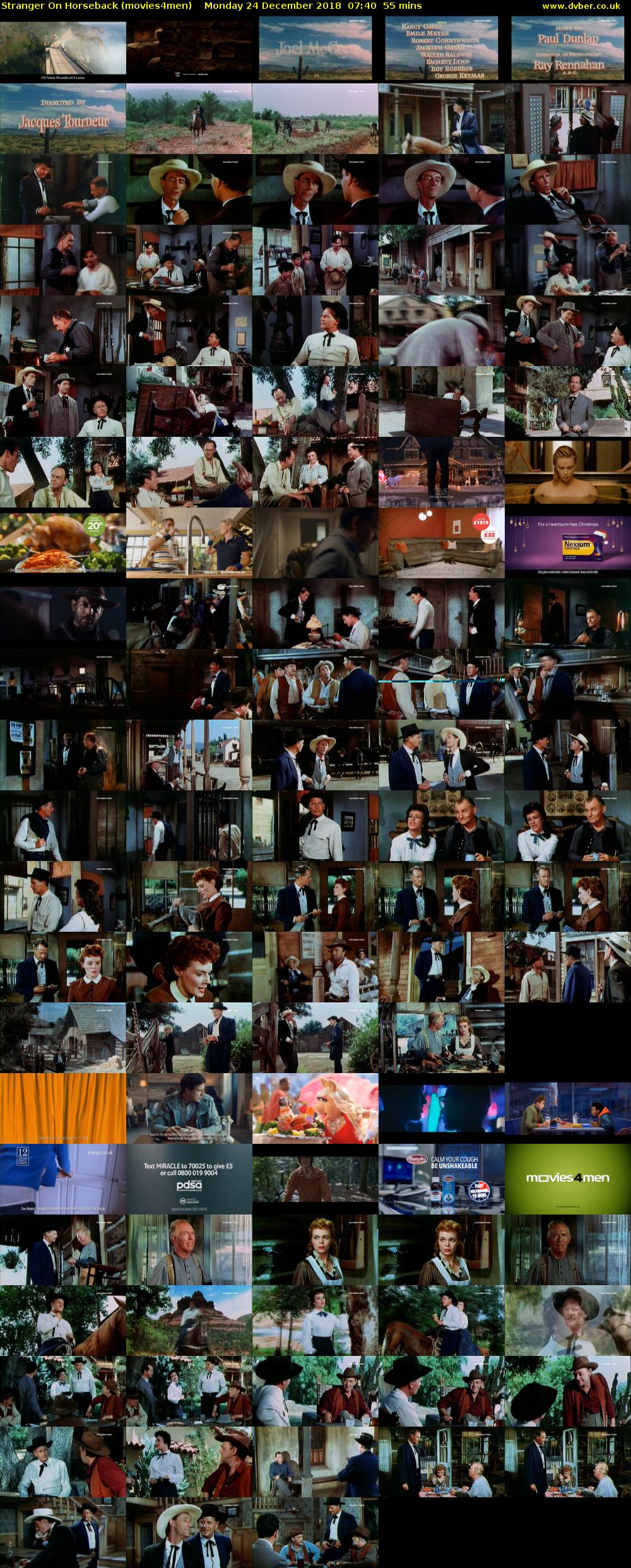 Stranger On Horseback (movies4men) Monday 24 December 2018 07:40 - 08:35