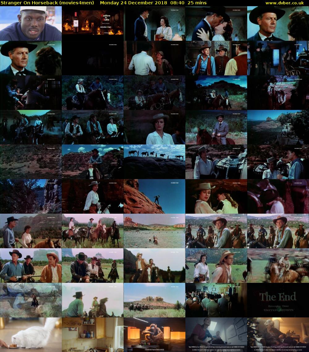 Stranger On Horseback (movies4men) Monday 24 December 2018 08:40 - 09:05