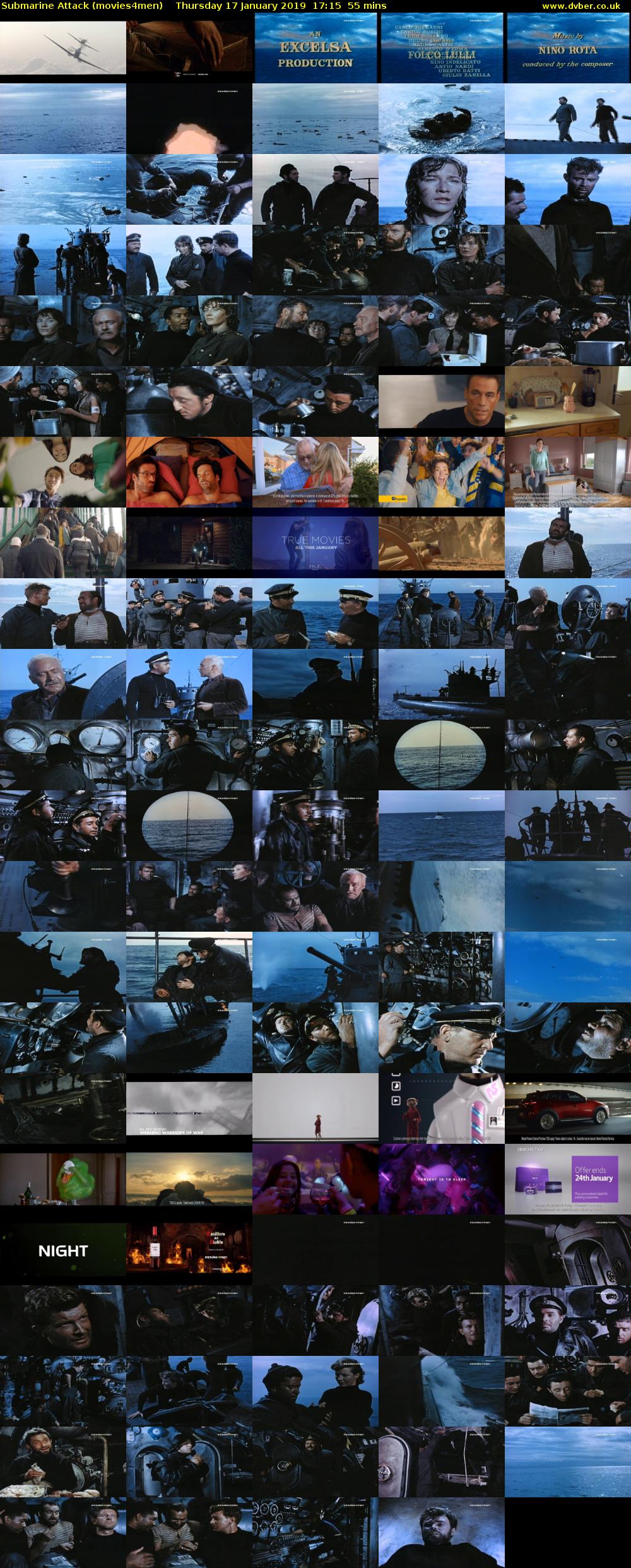 Submarine Attack (movies4men) Thursday 17 January 2019 17:15 - 18:10