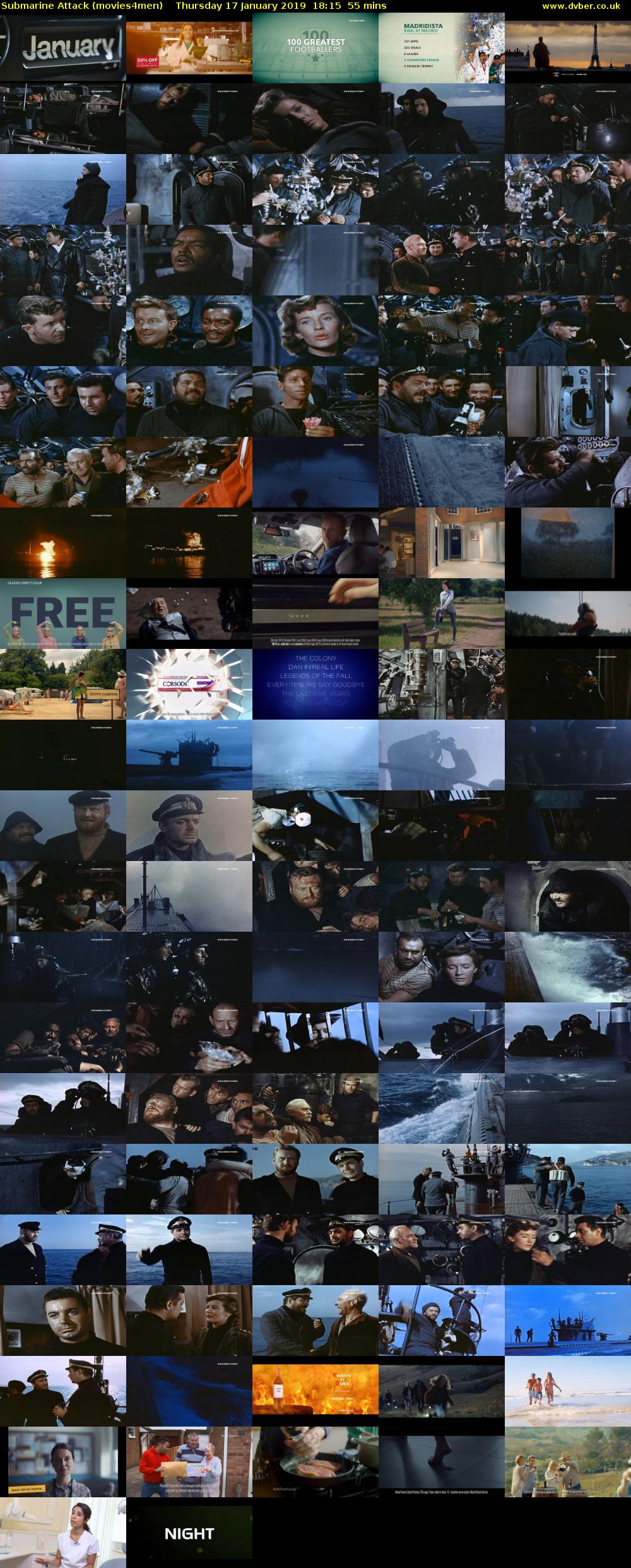 Submarine Attack (movies4men) Thursday 17 January 2019 18:15 - 19:10
