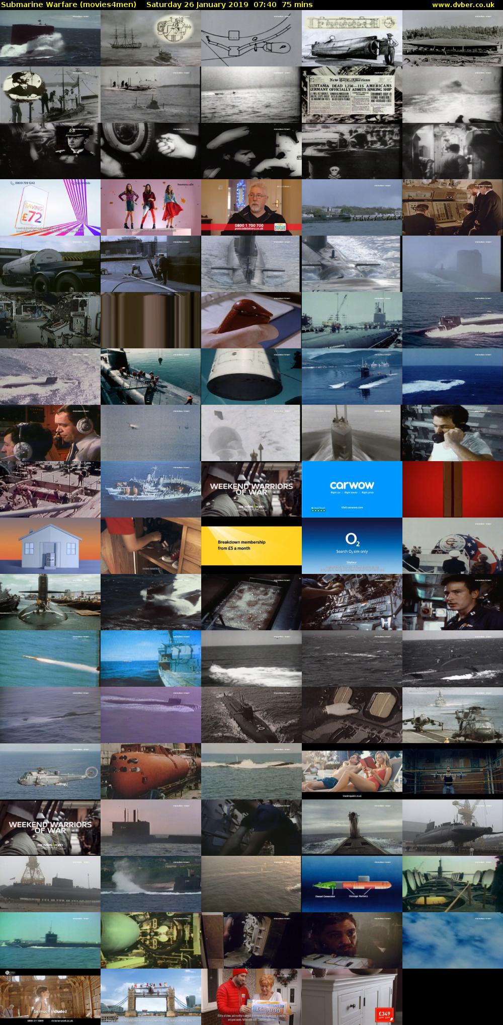 Submarine Warfare (movies4men) Saturday 26 January 2019 07:40 - 08:55