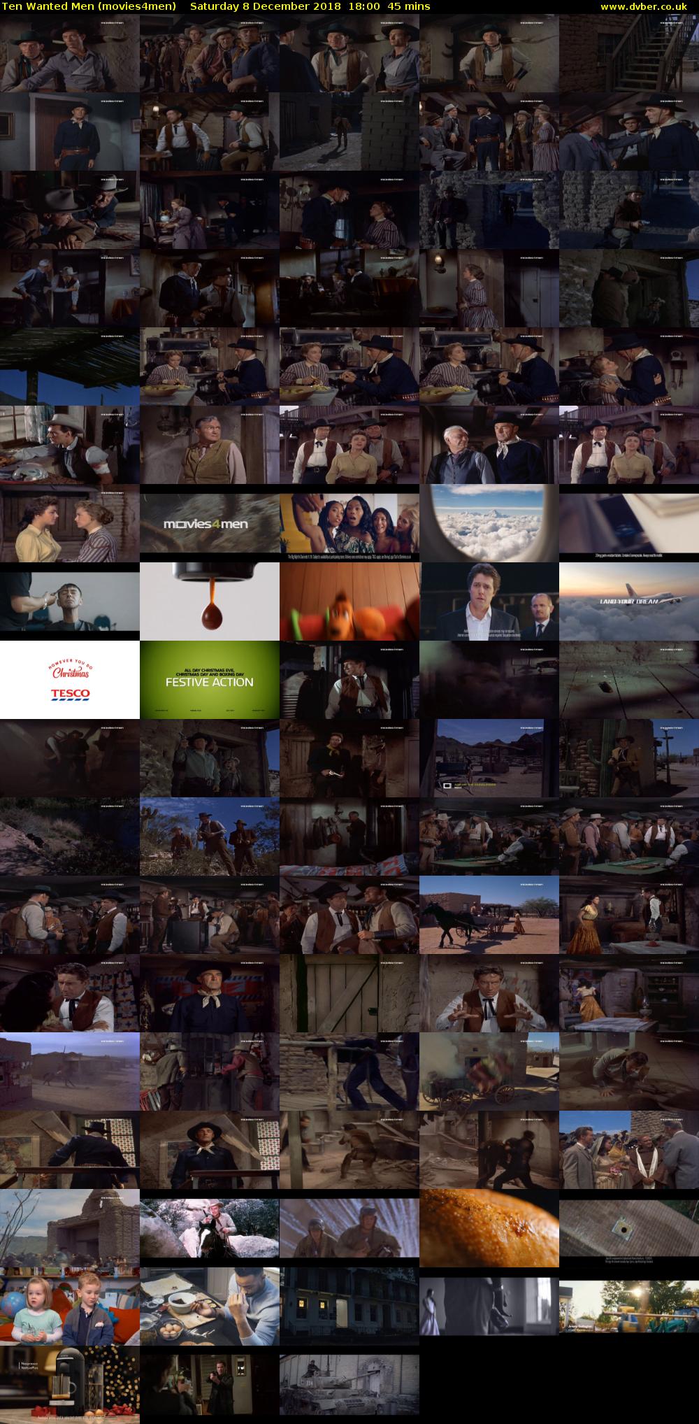 Ten Wanted Men (movies4men) Saturday 8 December 2018 18:00 - 18:45