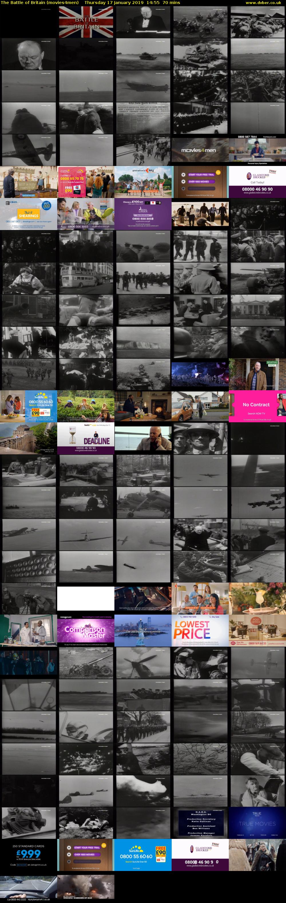 The Battle of Britain (movies4men) Thursday 17 January 2019 14:55 - 16:05