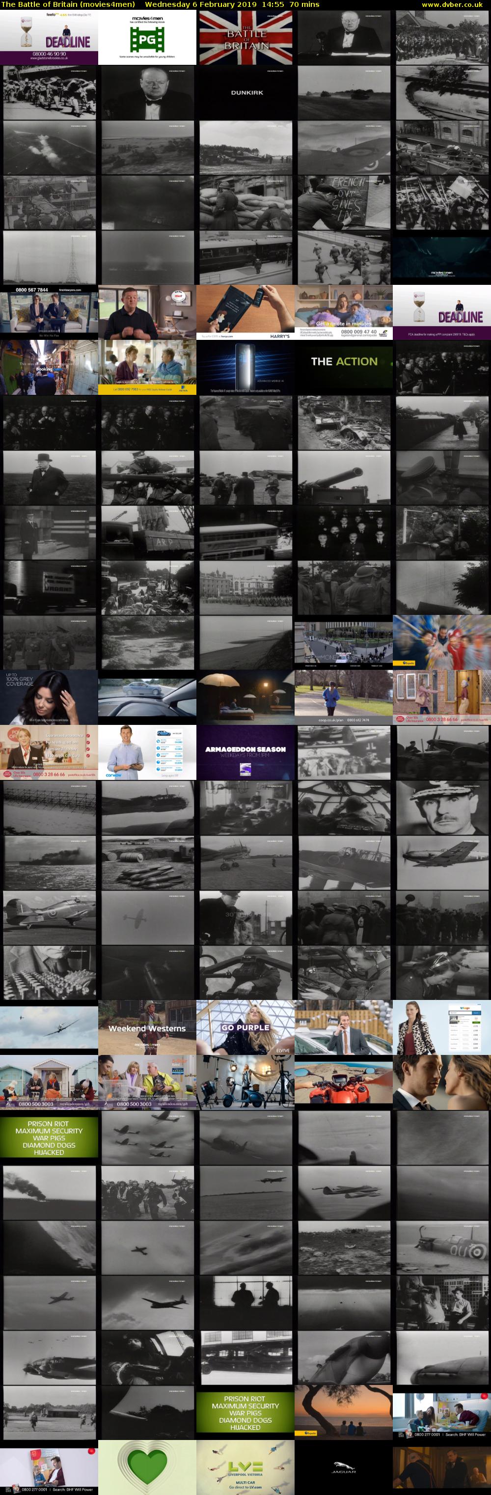 The Battle of Britain (movies4men) Wednesday 6 February 2019 14:55 - 16:05