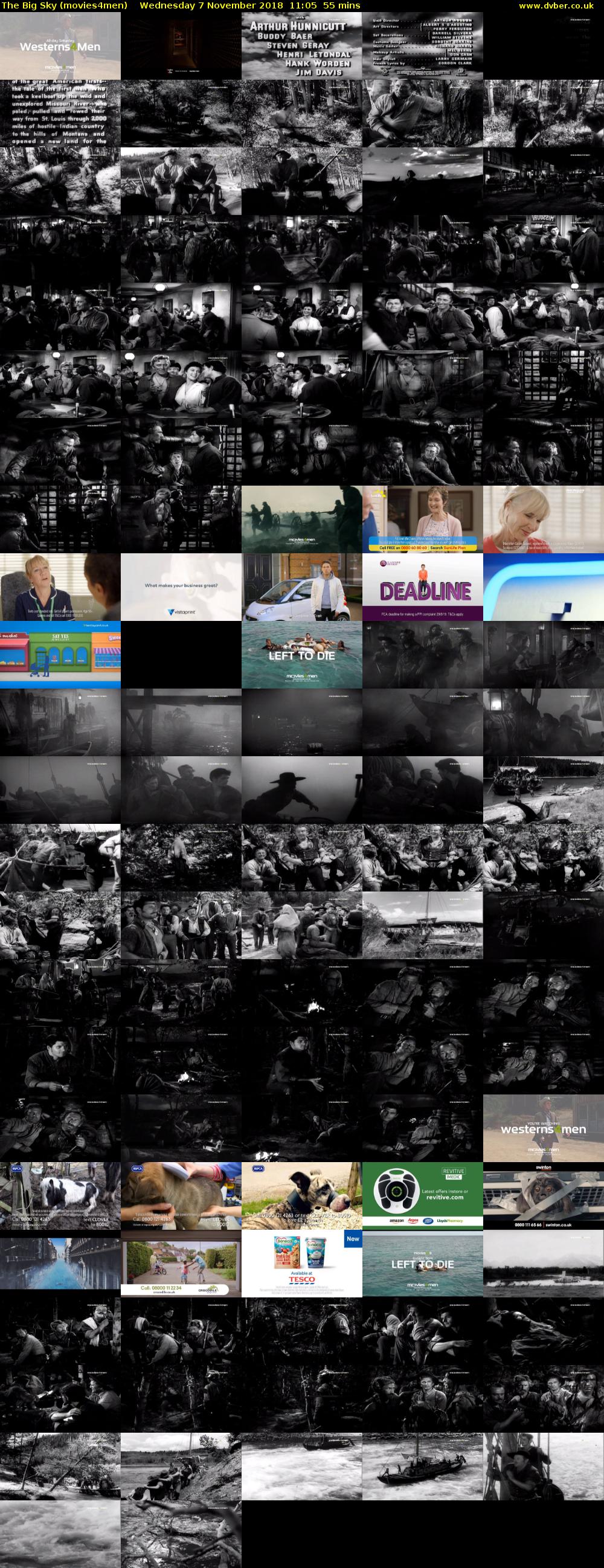 The Big Sky (movies4men) Wednesday 7 November 2018 11:05 - 12:00