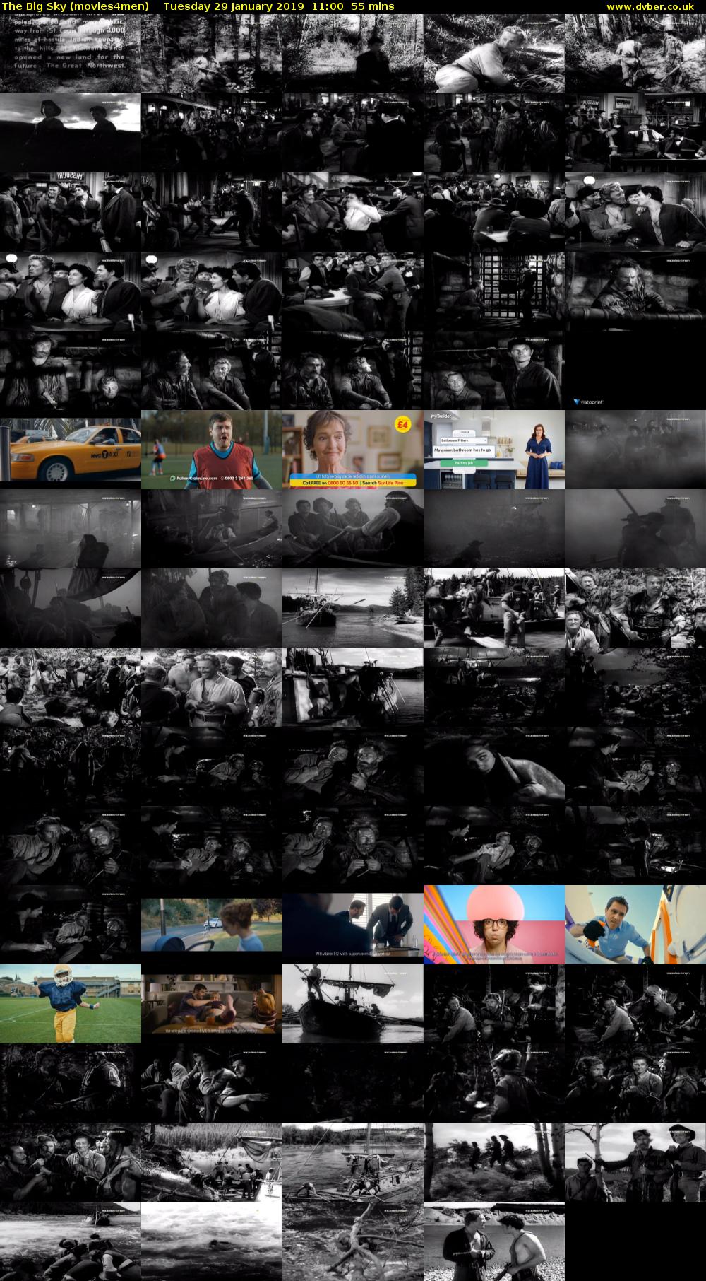 The Big Sky (movies4men) Tuesday 29 January 2019 11:00 - 11:55