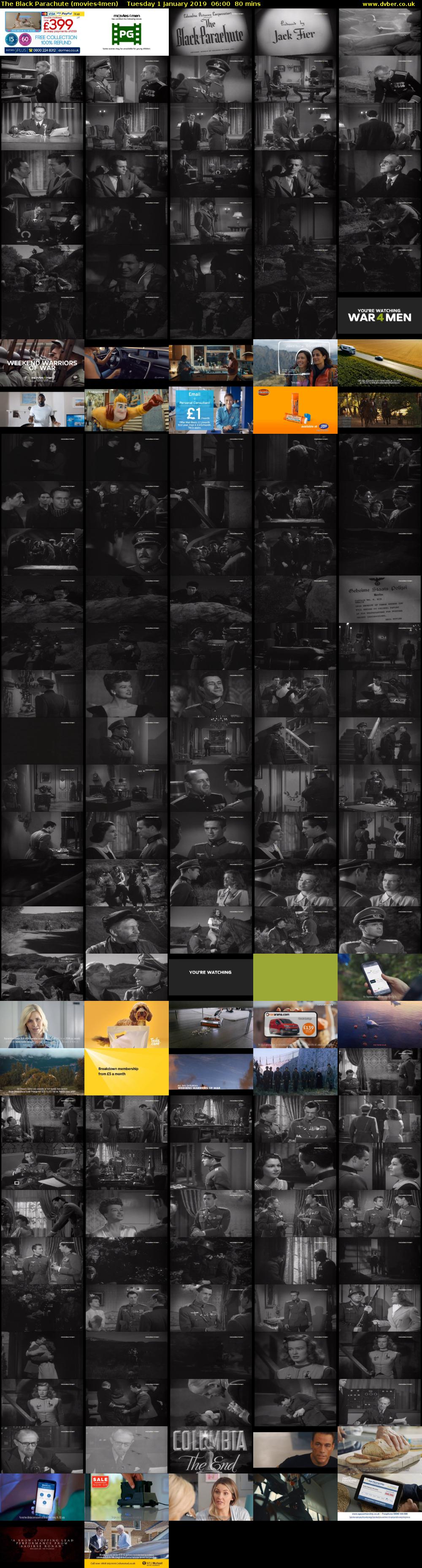 The Black Parachute (movies4men) Tuesday 1 January 2019 06:00 - 07:20