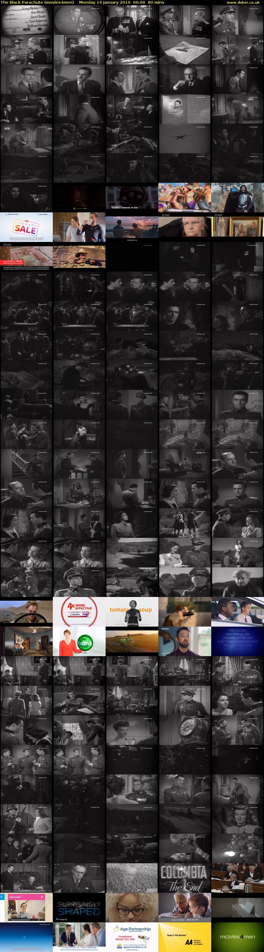 The Black Parachute (movies4men) Monday 14 January 2019 06:00 - 07:20