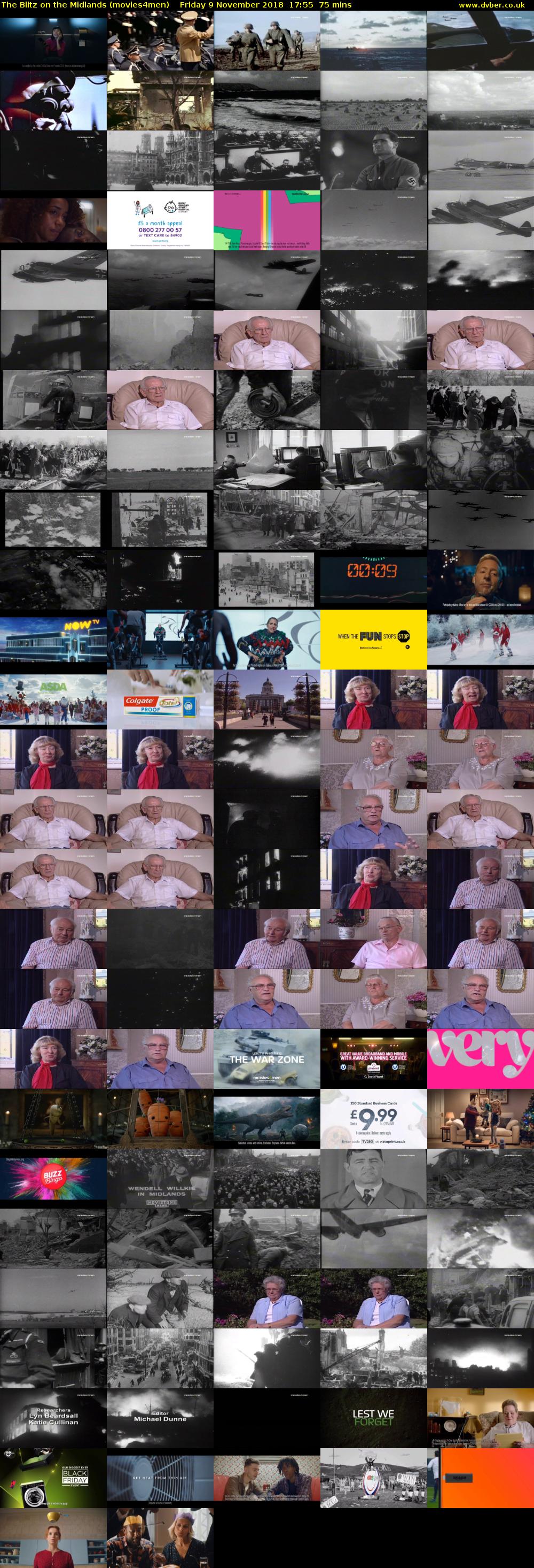 The Blitz on the Midlands (movies4men) Friday 9 November 2018 17:55 - 19:10