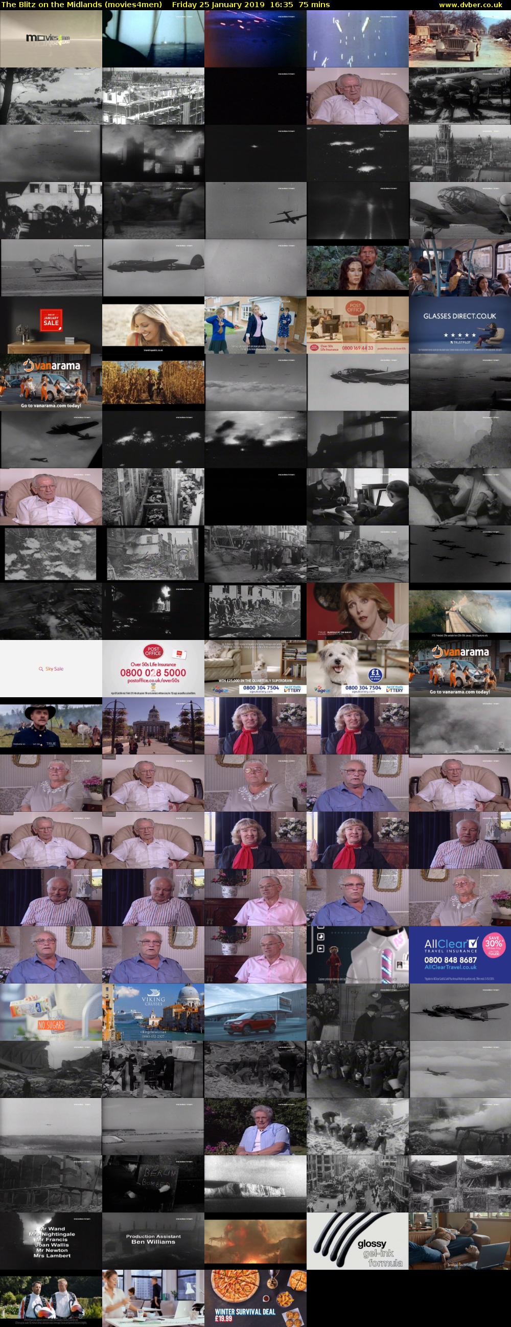 The Blitz on the Midlands (movies4men) Friday 25 January 2019 16:35 - 17:50