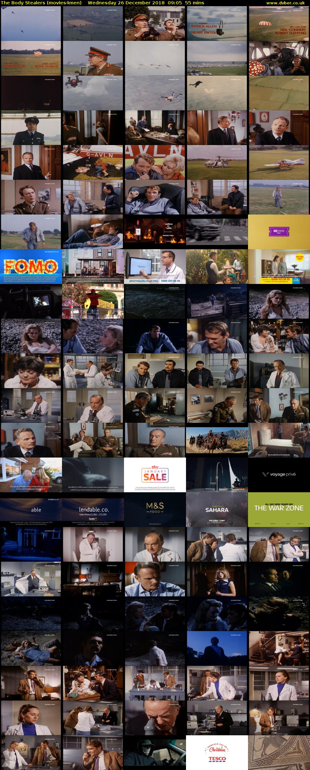 The Body Stealers (movies4men) Wednesday 26 December 2018 09:05 - 10:00