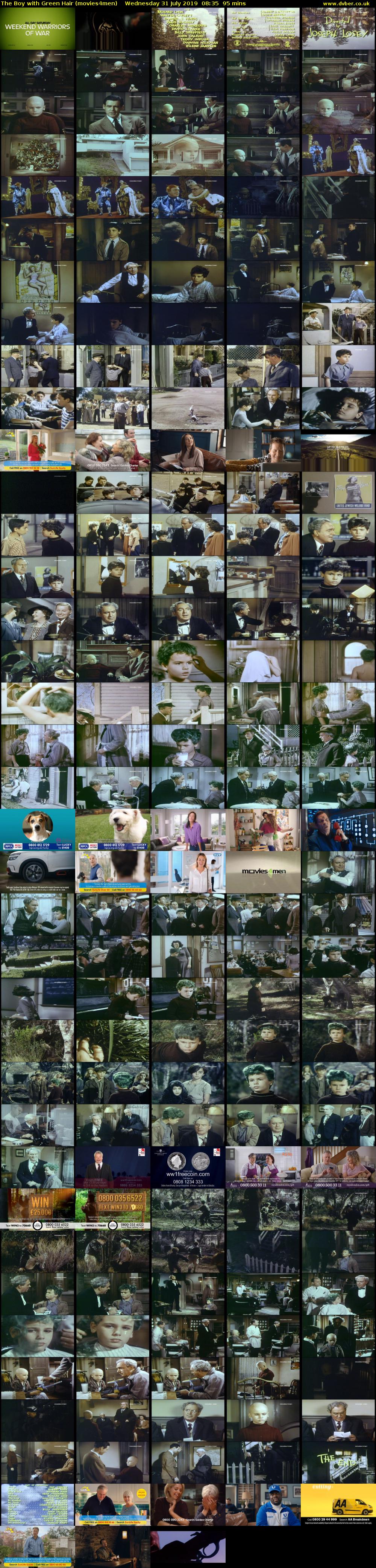 The Boy with Green Hair (movies4men) Wednesday 31 July 2019 08:35 - 10:10