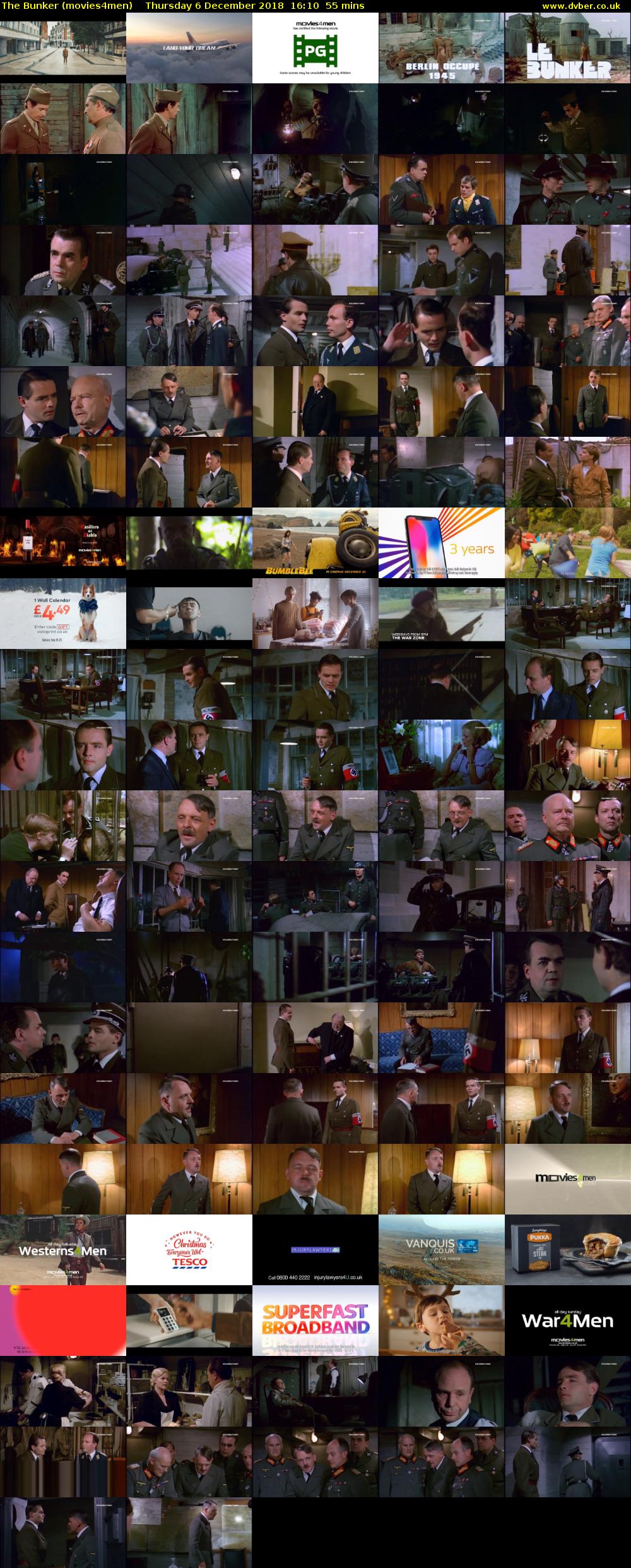 The Bunker (movies4men) Thursday 6 December 2018 16:10 - 17:05