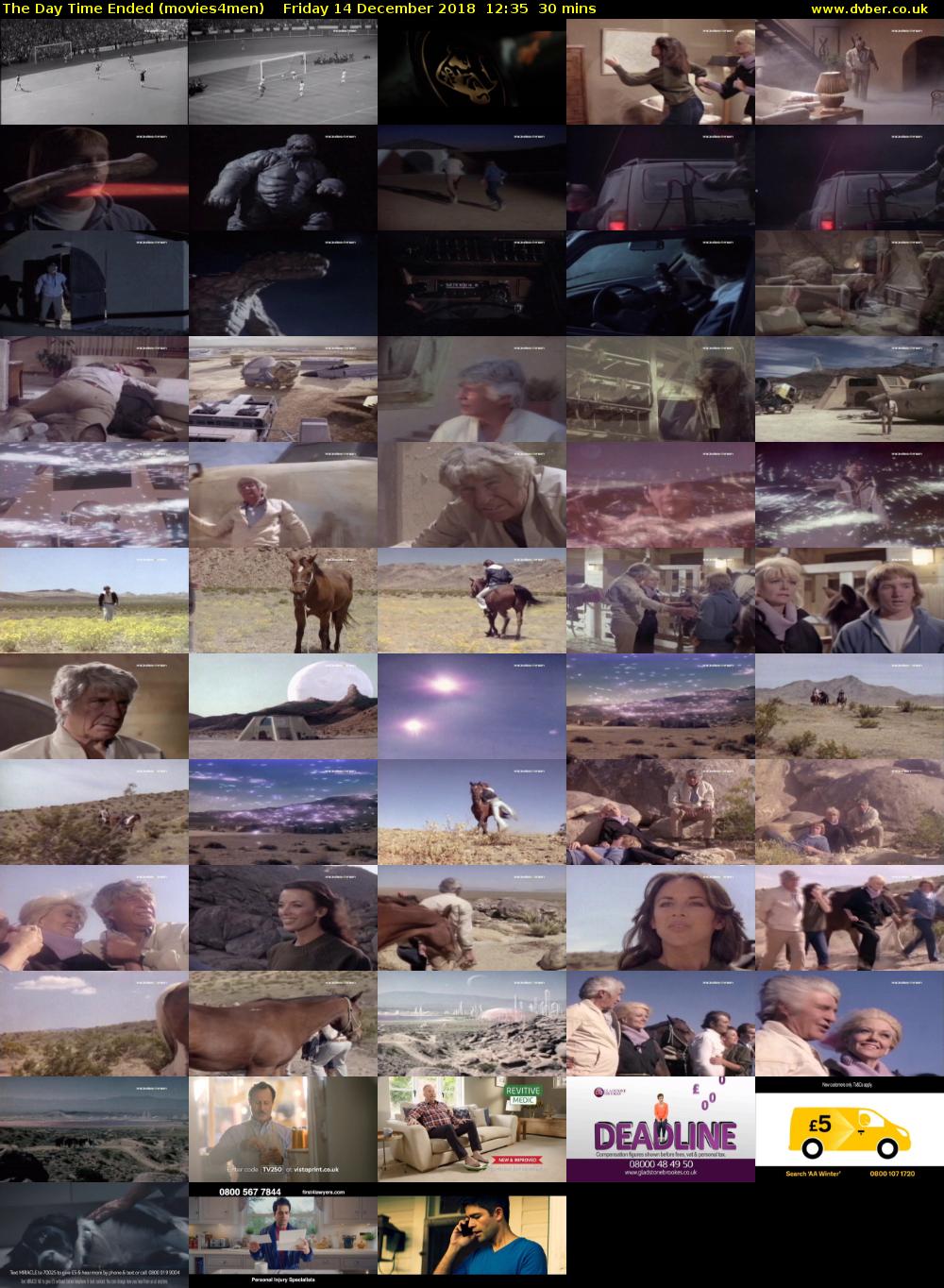 The Day Time Ended (movies4men) Friday 14 December 2018 12:35 - 13:05