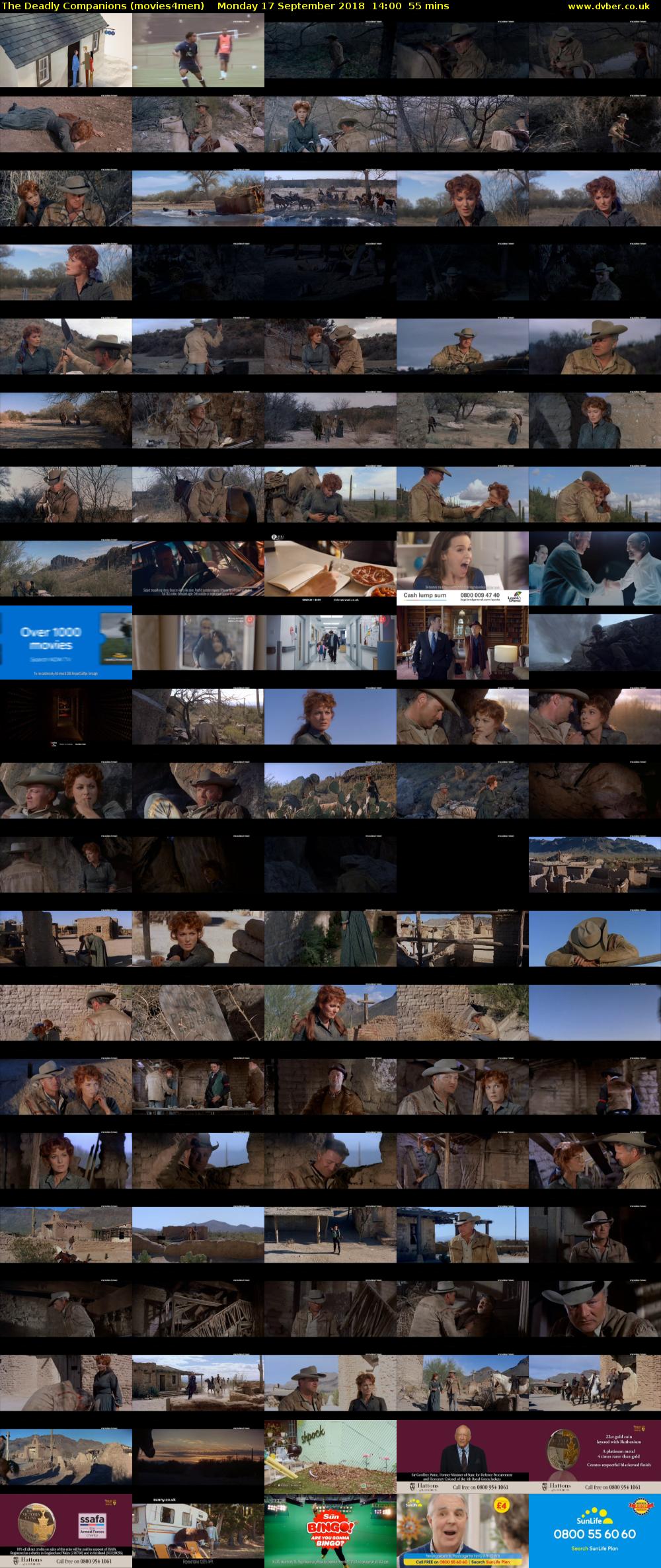 The Deadly Companions (movies4men) Monday 17 September 2018 14:00 - 14:55