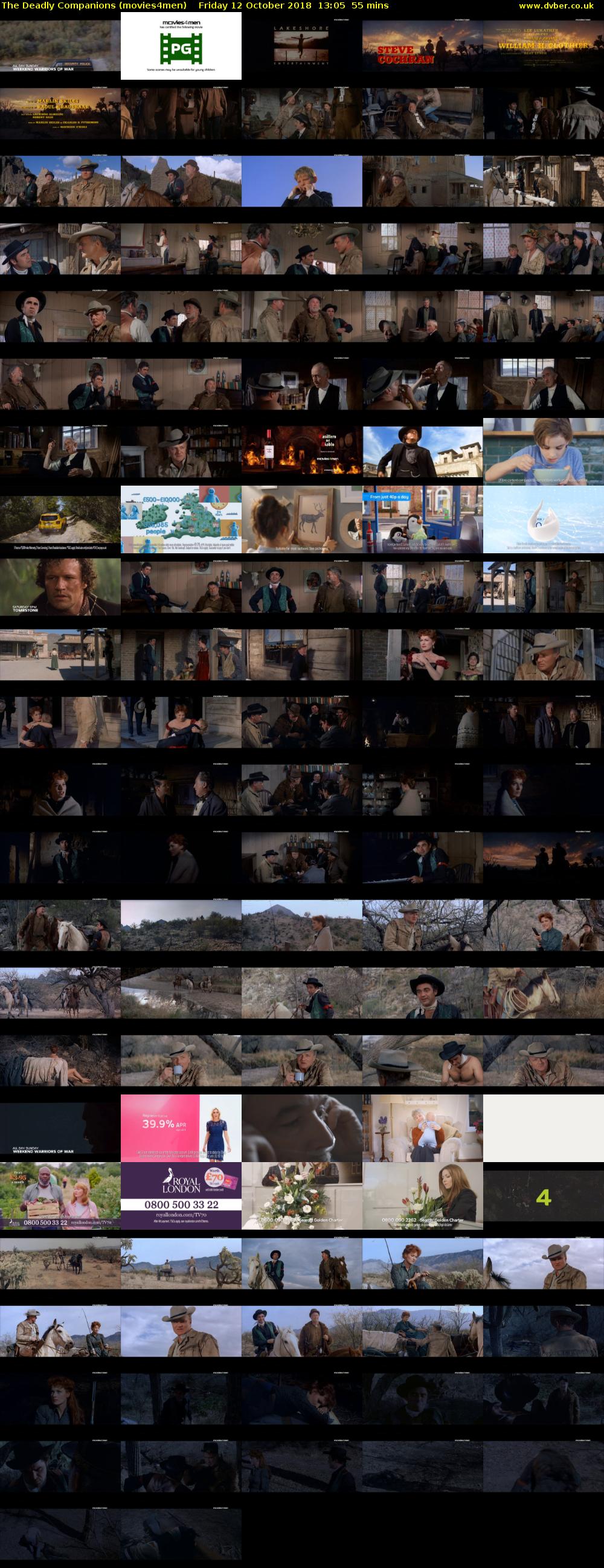 The Deadly Companions (movies4men) Friday 12 October 2018 13:05 - 14:00