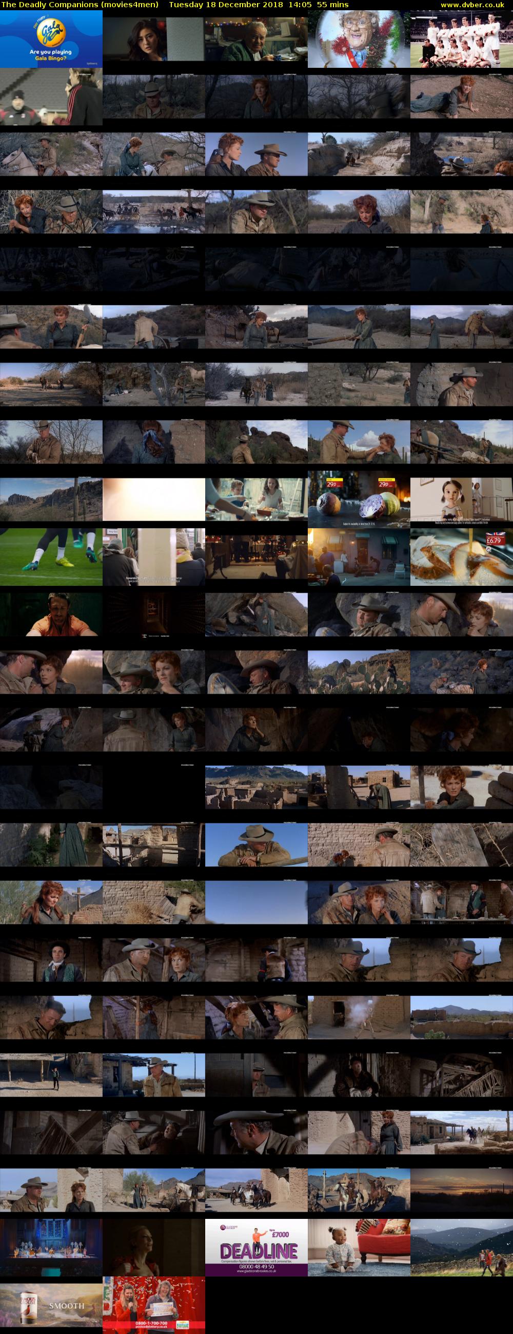 The Deadly Companions (movies4men) Tuesday 18 December 2018 14:05 - 15:00