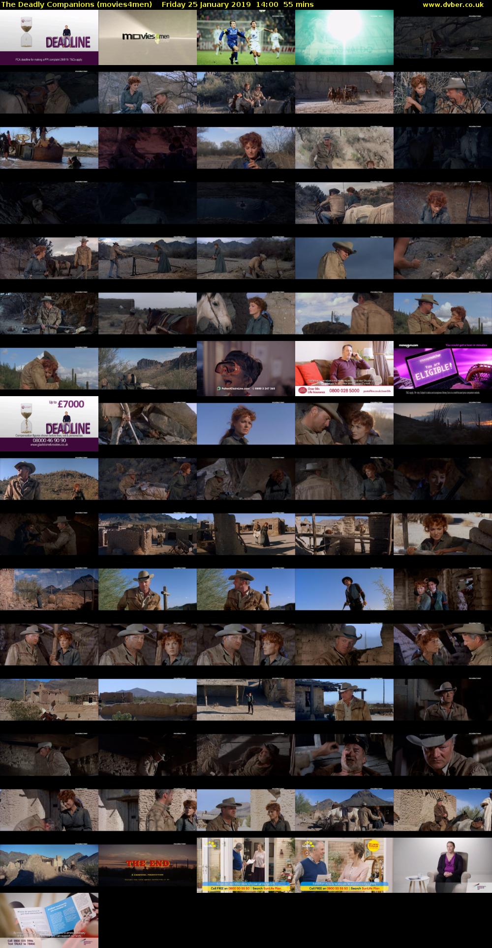 The Deadly Companions (movies4men) Friday 25 January 2019 14:00 - 14:55