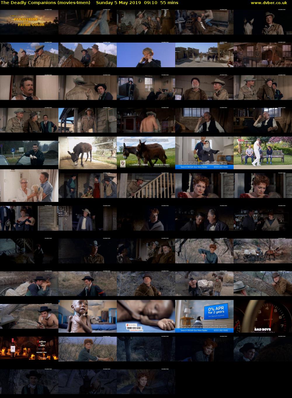 The Deadly Companions (movies4men) Sunday 5 May 2019 09:10 - 10:05