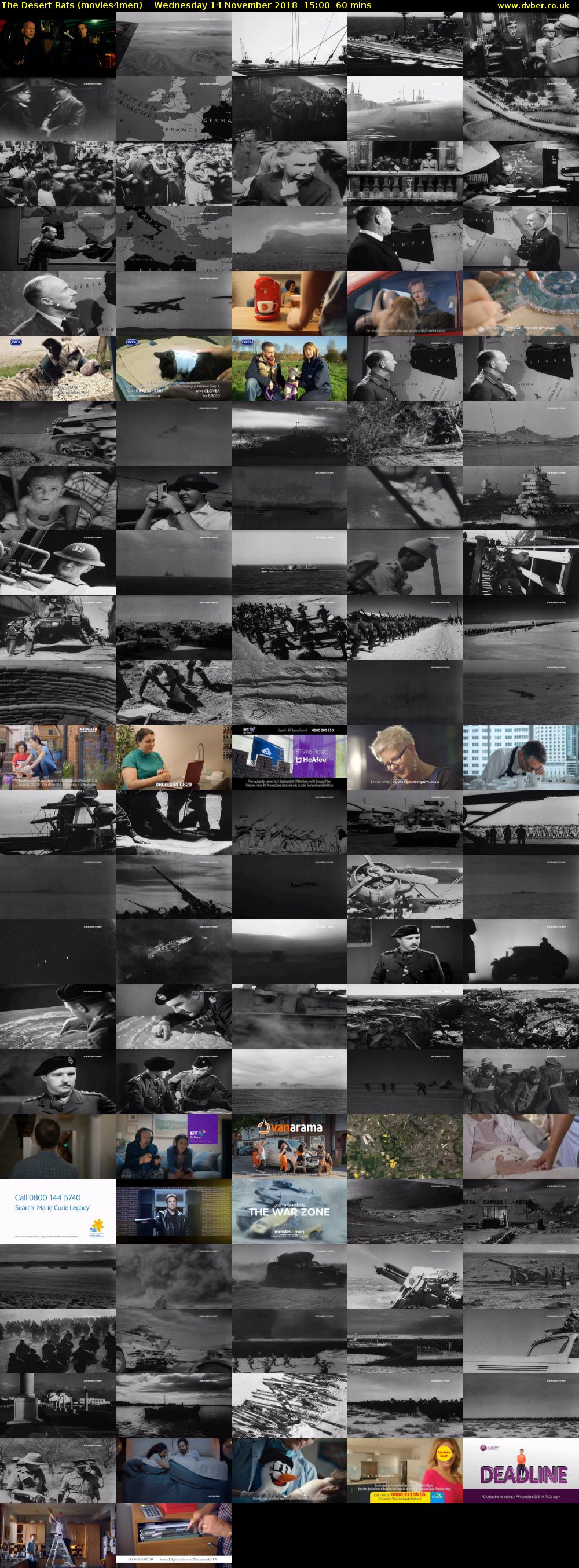 The Desert Rats (movies4men) Wednesday 14 November 2018 15:00 - 16:00