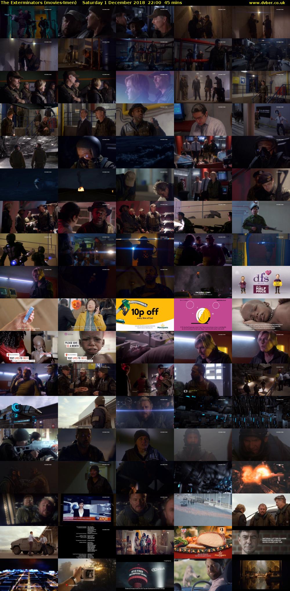 The Exterminators (movies4men) Saturday 1 December 2018 22:00 - 22:45