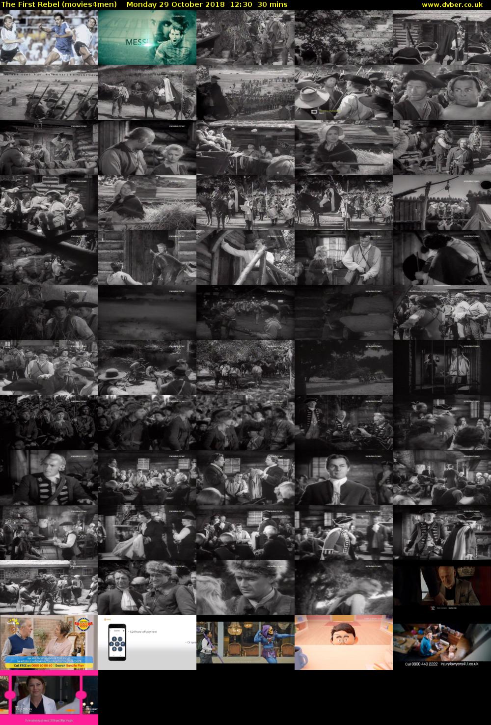 The First Rebel (movies4men) Monday 29 October 2018 12:30 - 13:00