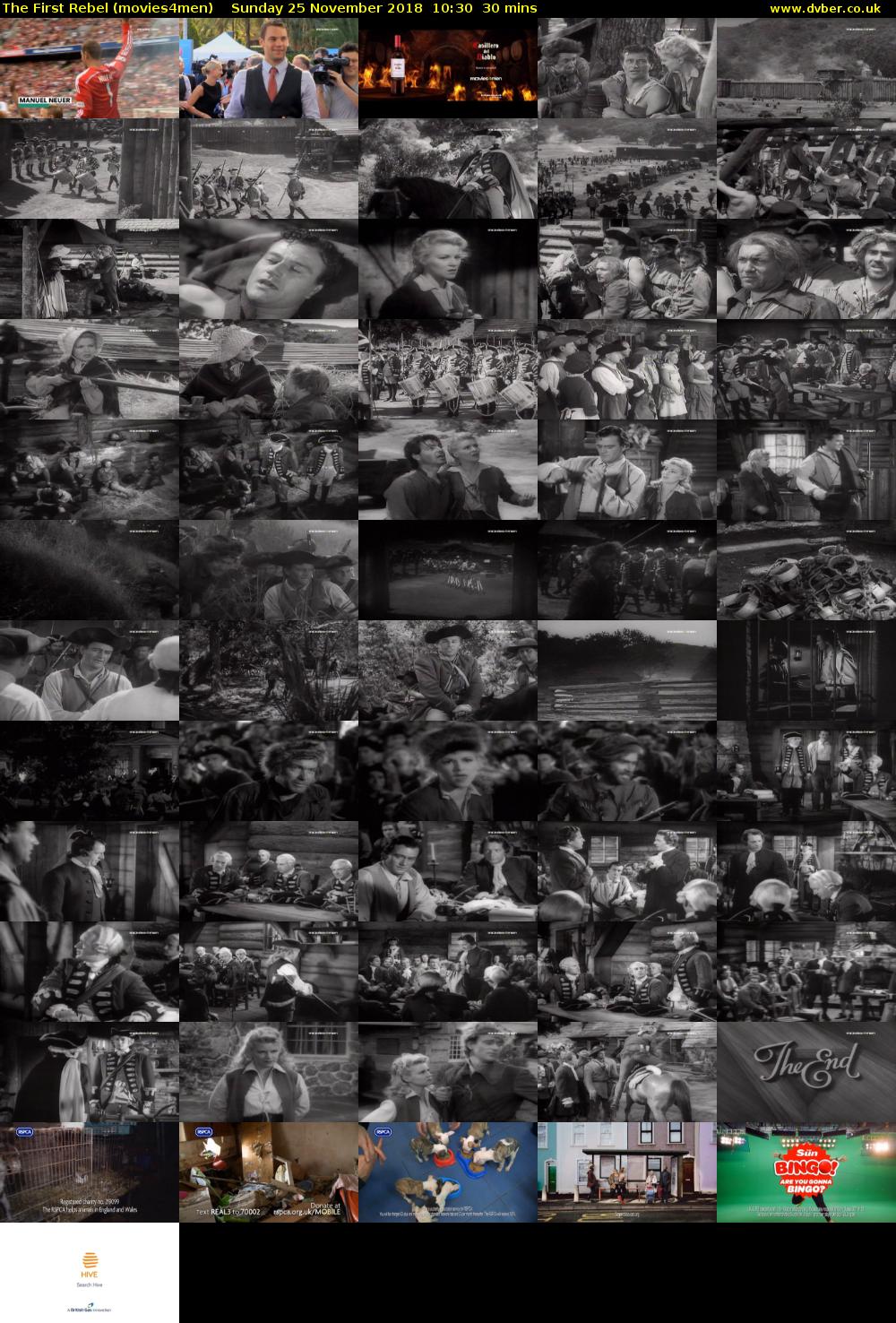 The First Rebel (movies4men) Sunday 25 November 2018 10:30 - 11:00