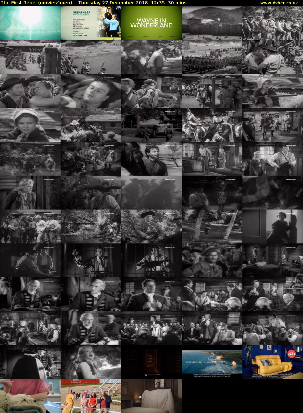 The First Rebel (movies4men) Thursday 27 December 2018 12:35 - 13:05