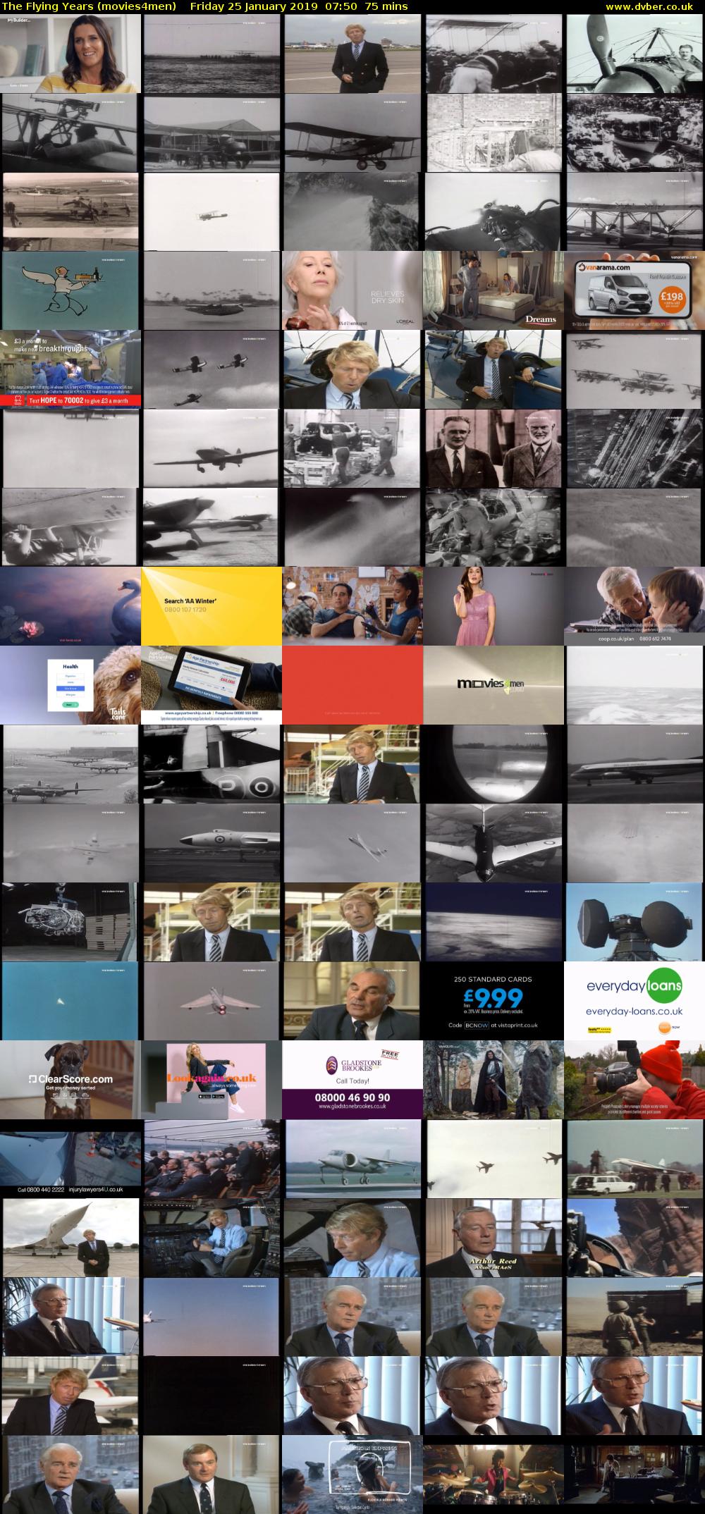 The Flying Years (movies4men) Friday 25 January 2019 07:50 - 09:05