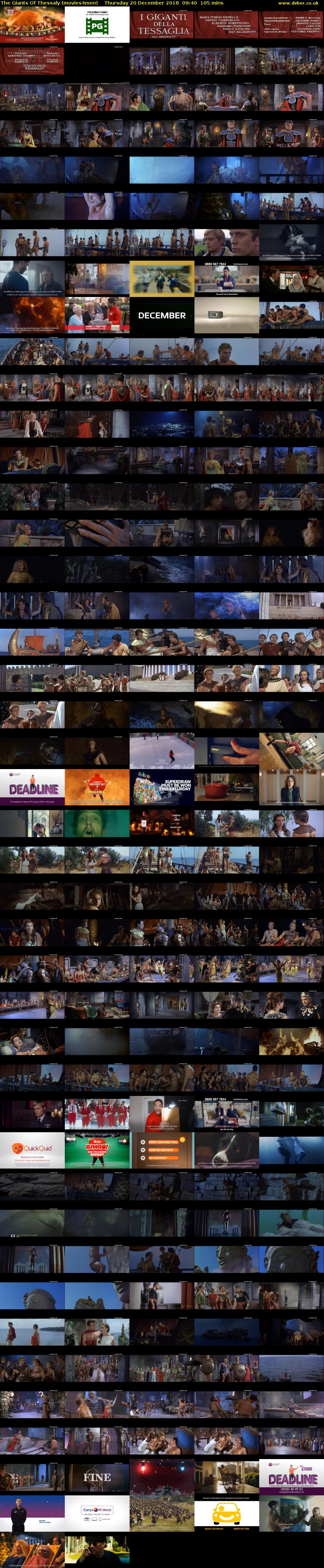 The Giants Of Thessaly (movies4men) Thursday 20 December 2018 09:40 - 11:25