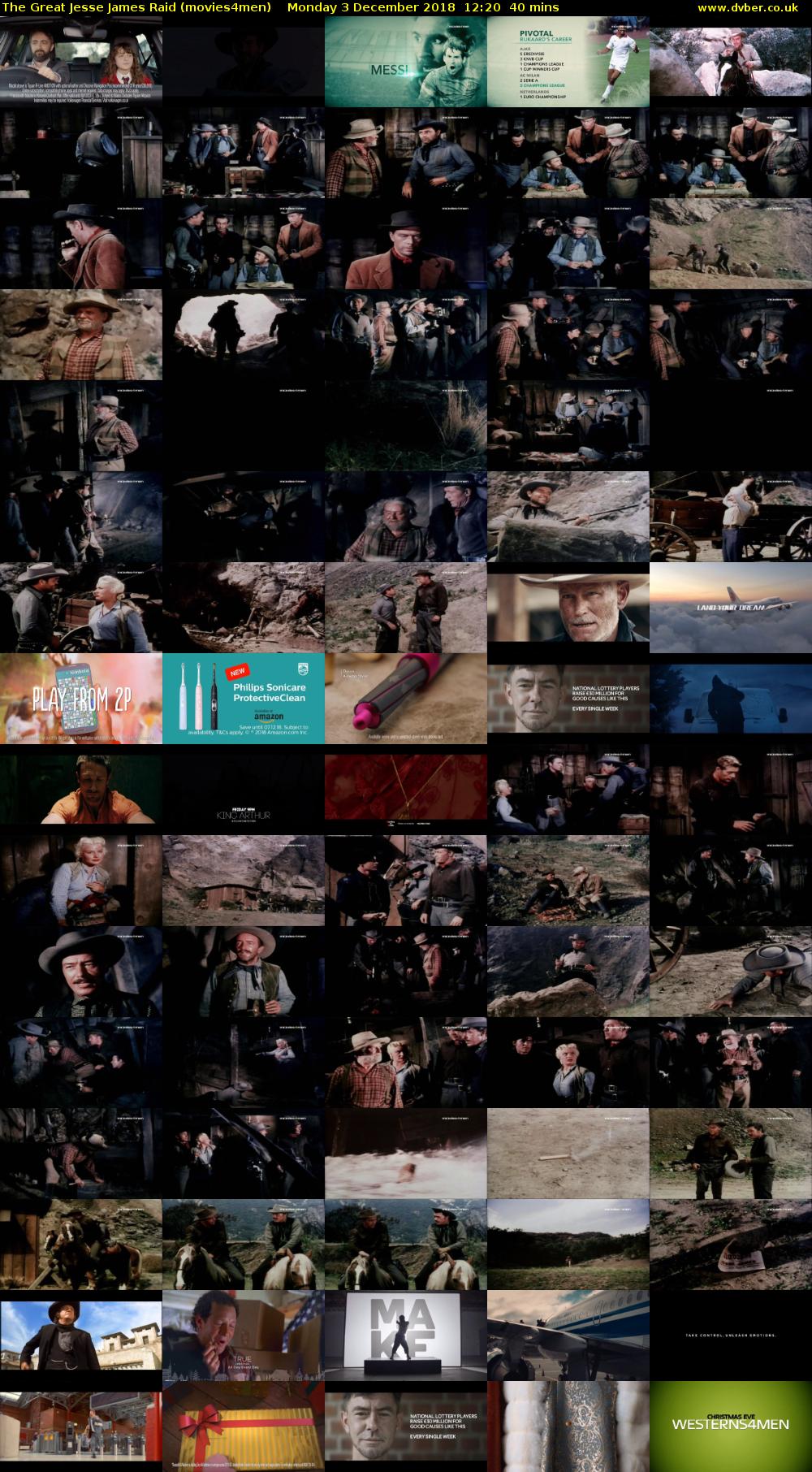 The Great Jesse James Raid (movies4men) Monday 3 December 2018 12:20 - 13:00