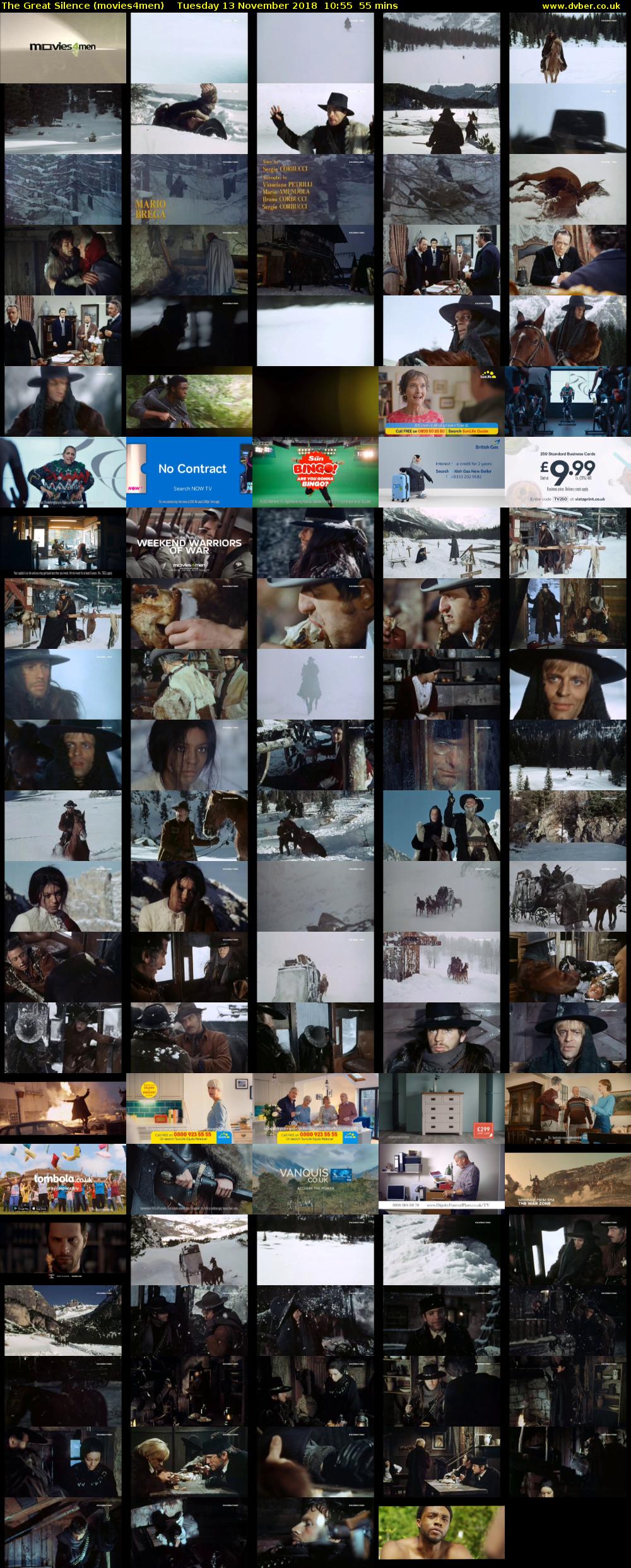 The Great Silence (movies4men) Tuesday 13 November 2018 10:55 - 11:50