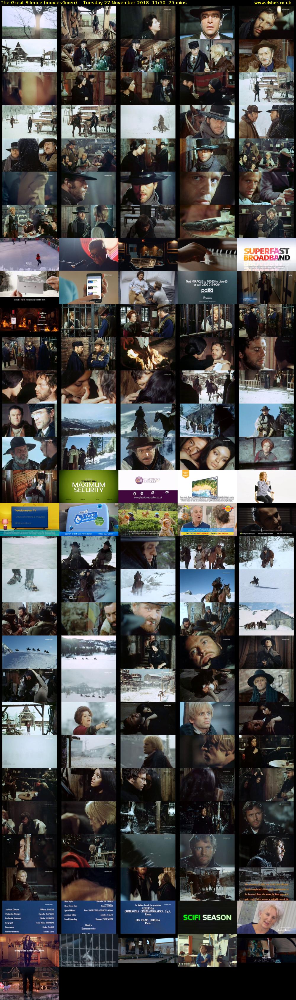 The Great Silence (movies4men) Tuesday 27 November 2018 11:50 - 13:05