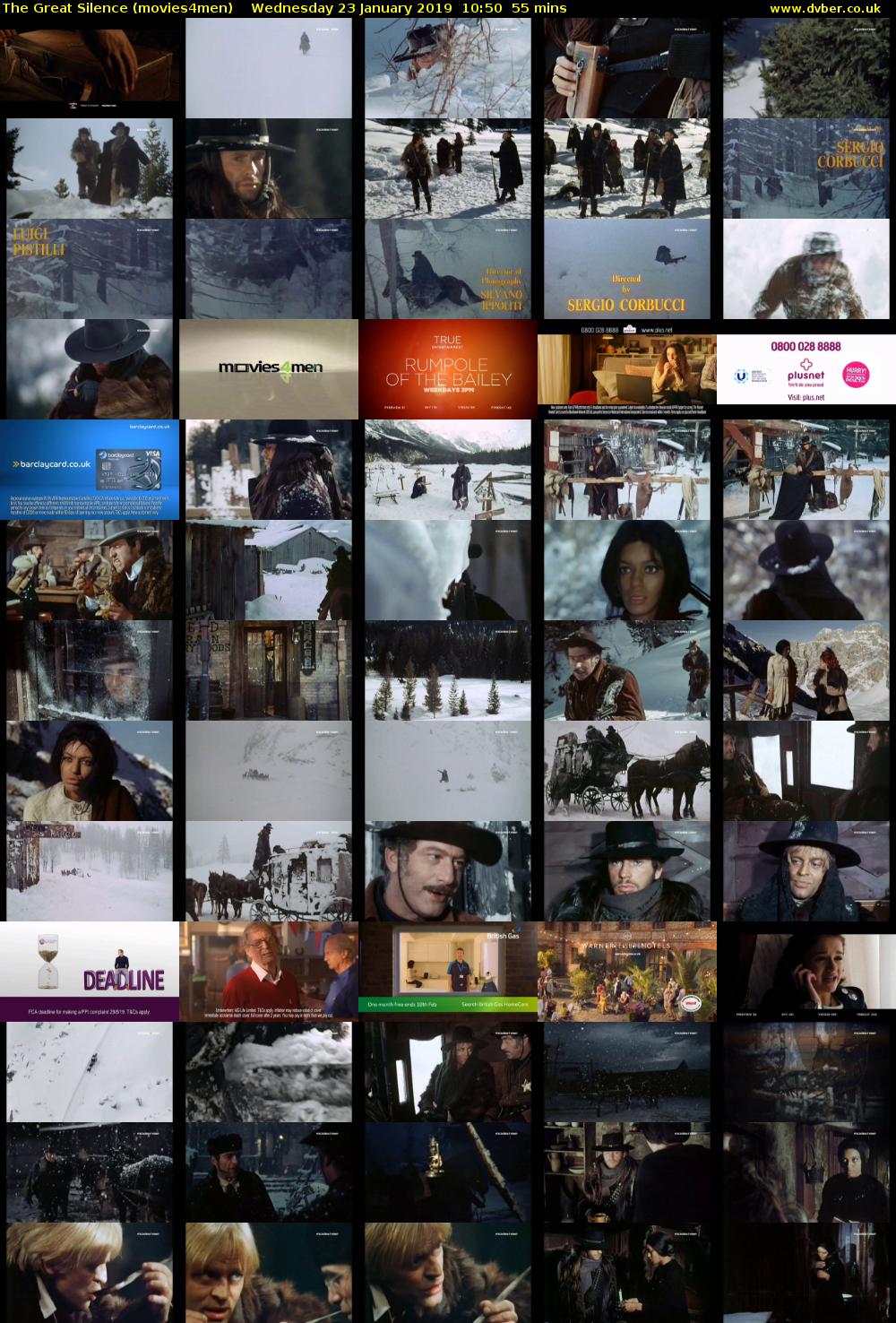 The Great Silence (movies4men) Wednesday 23 January 2019 10:50 - 11:45